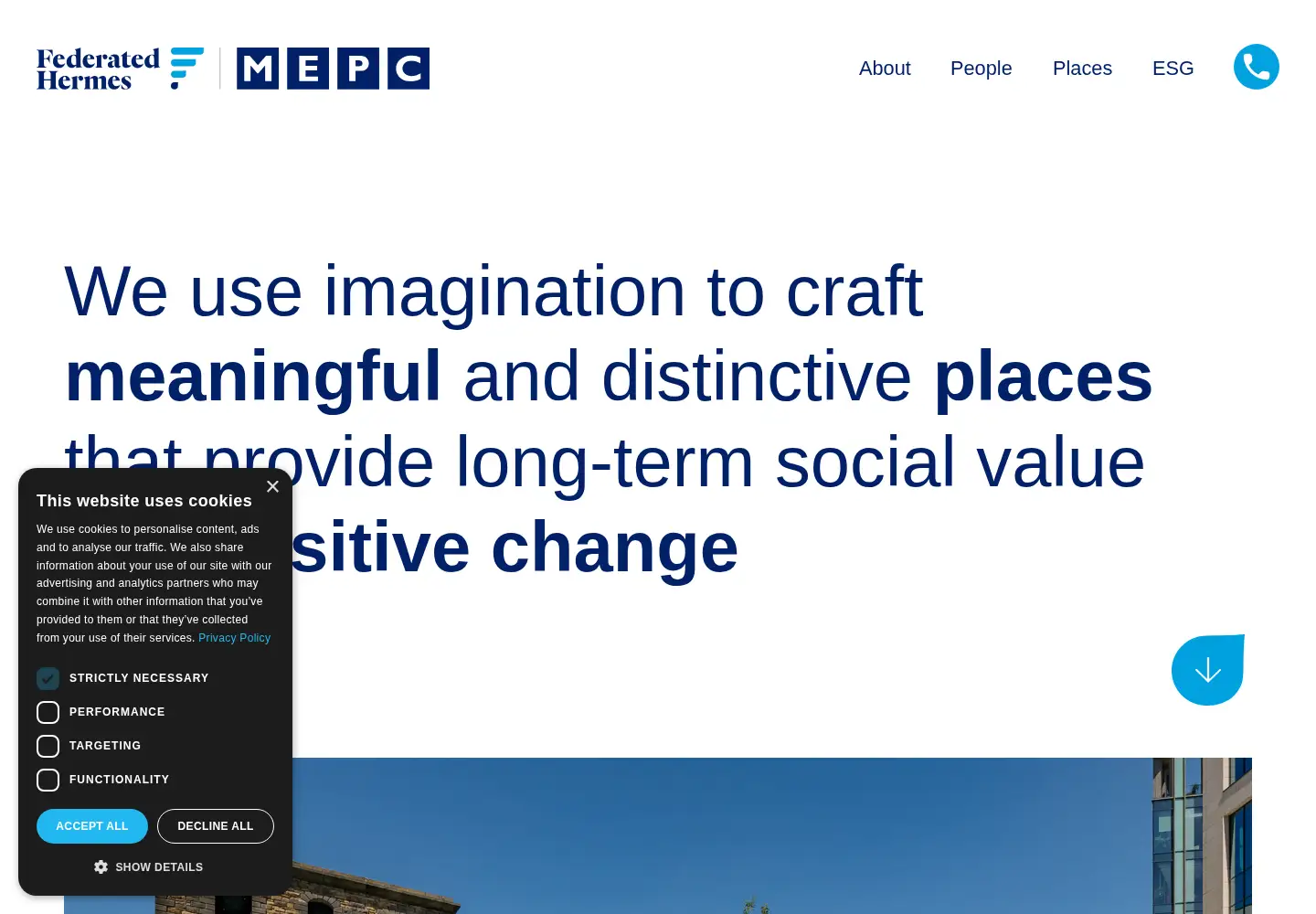 Captured homepage of mepc.com in the current scan