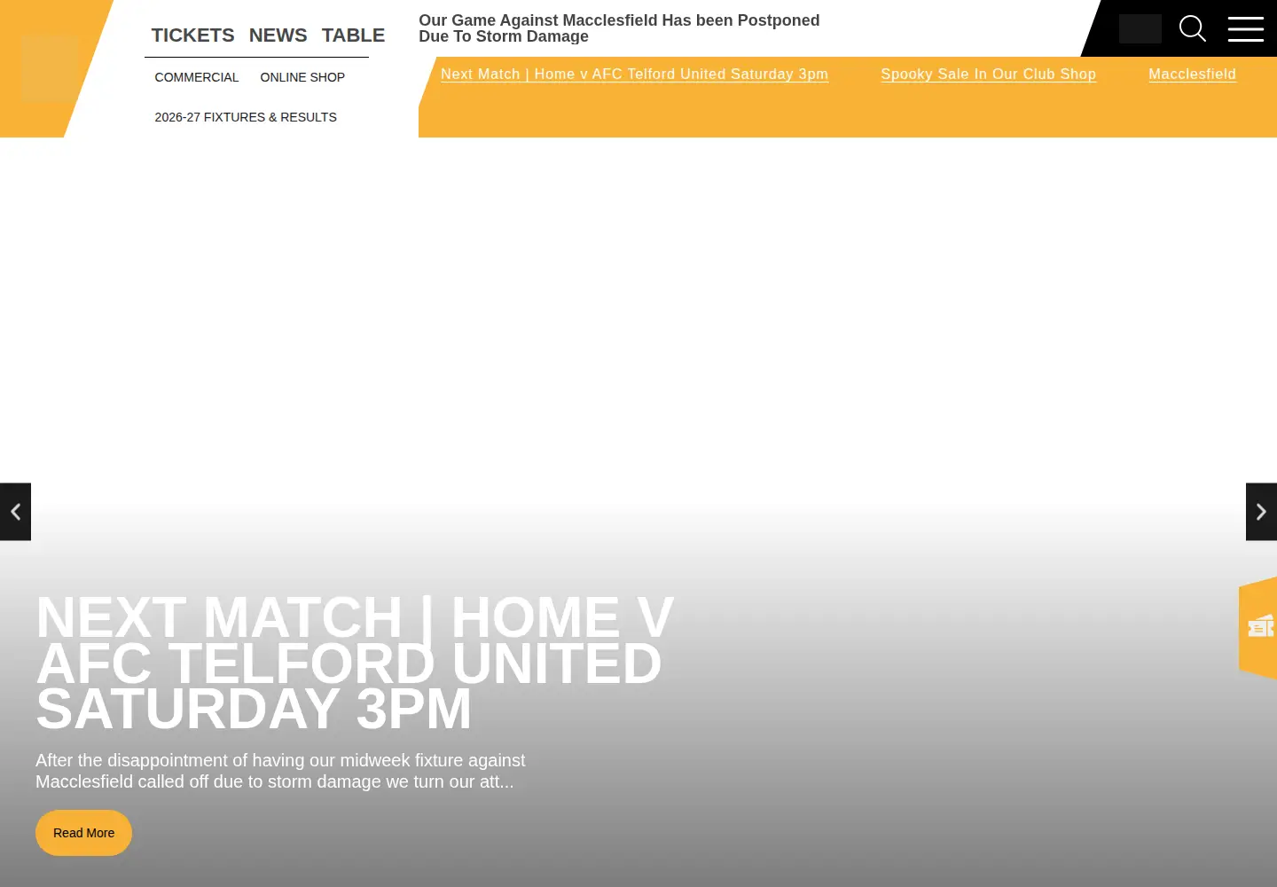 Screenshot of southportfc.net