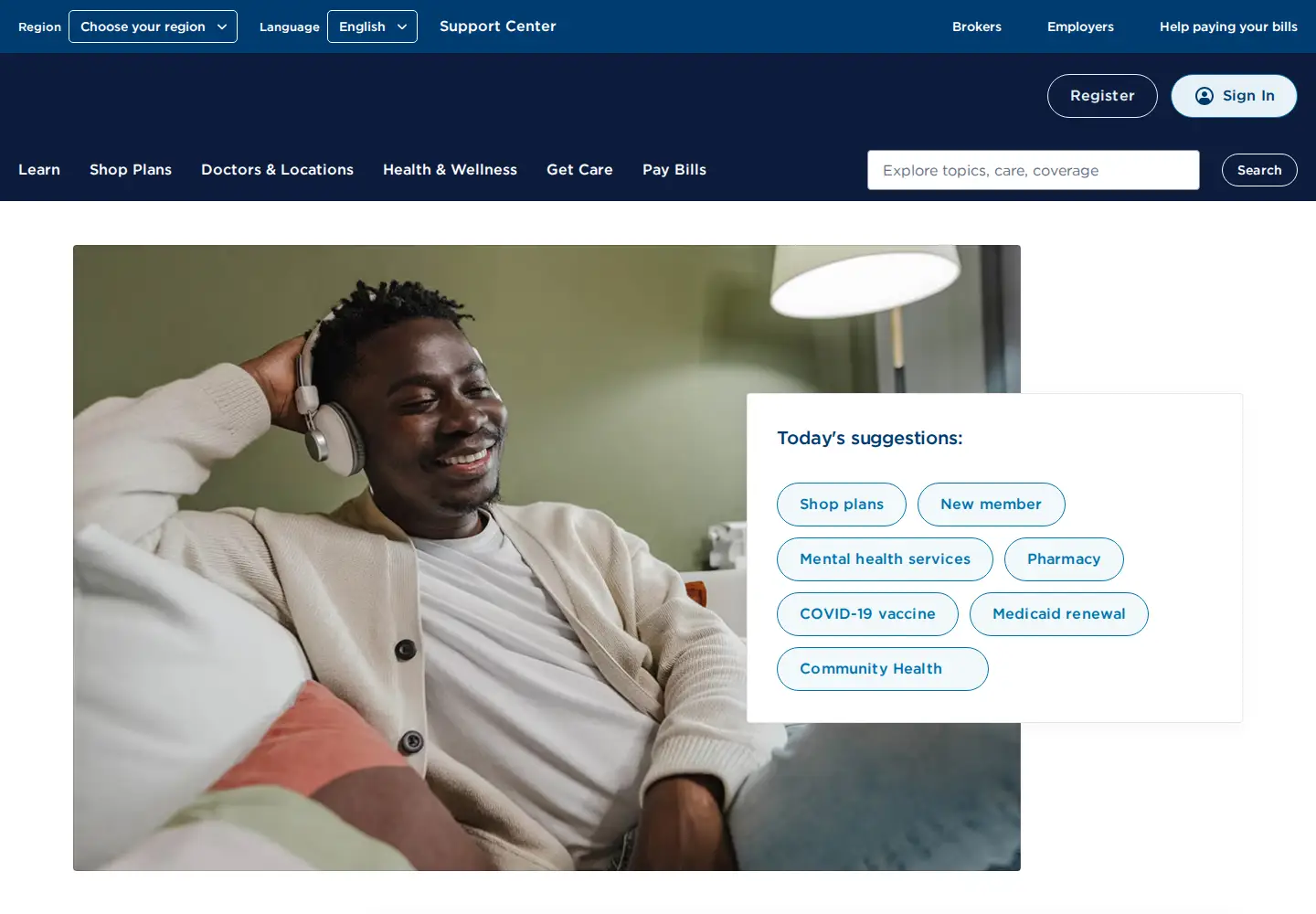 Screenshot of kaiserpermanente.org