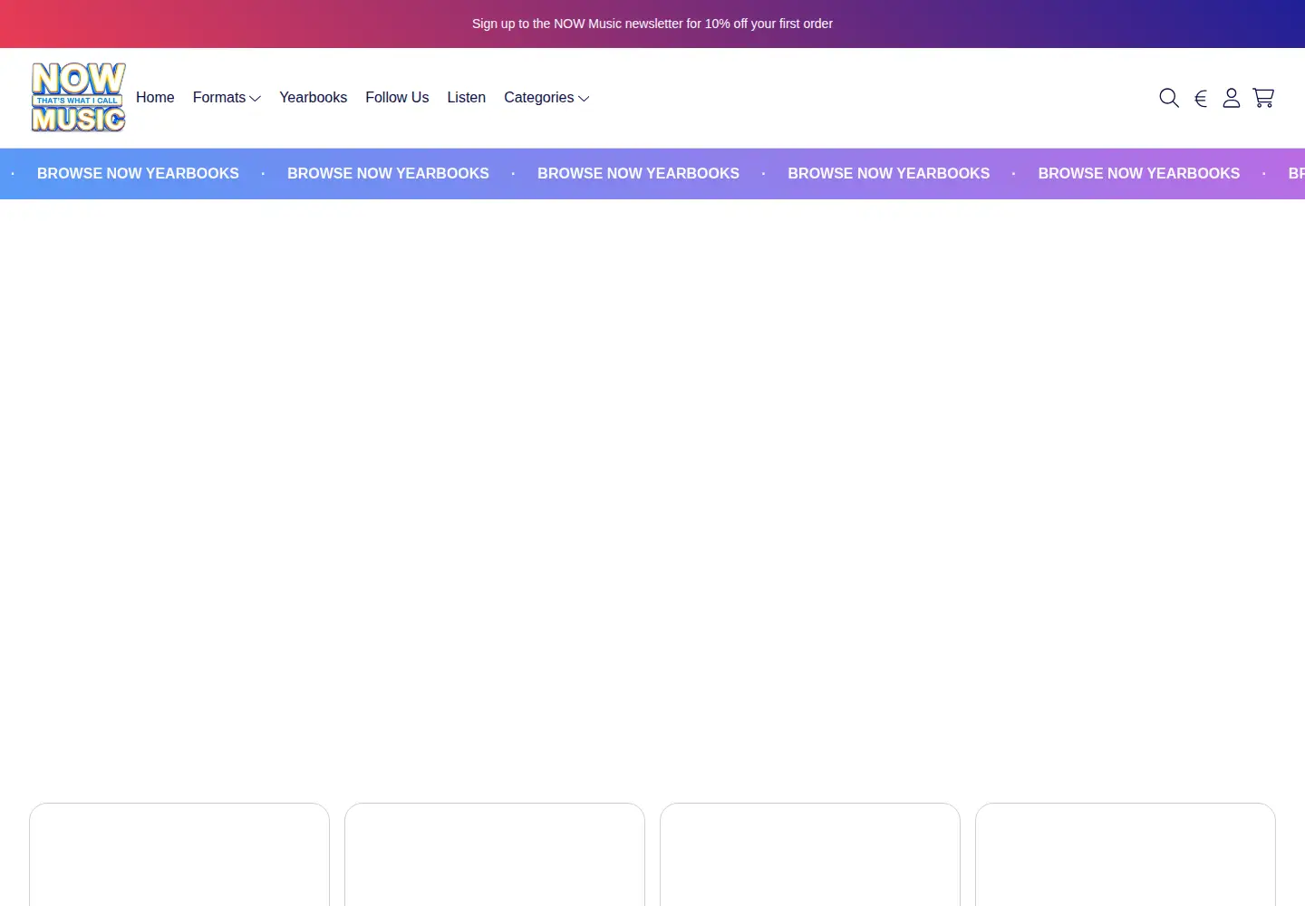 Screenshot of nowmusic.com