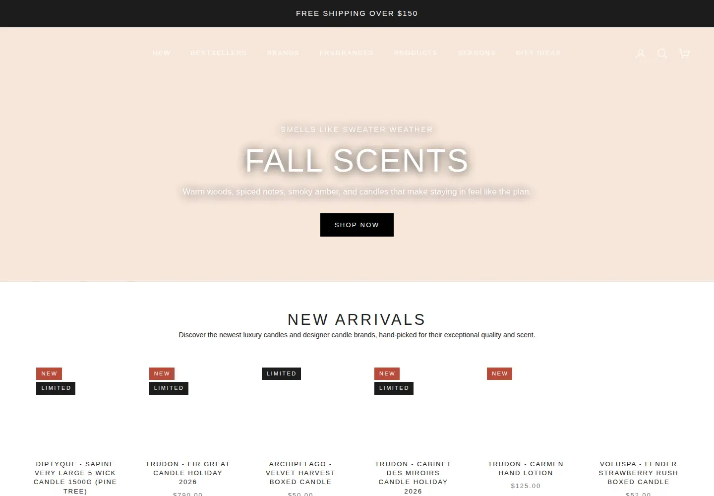 Screenshot of candledelirium.com