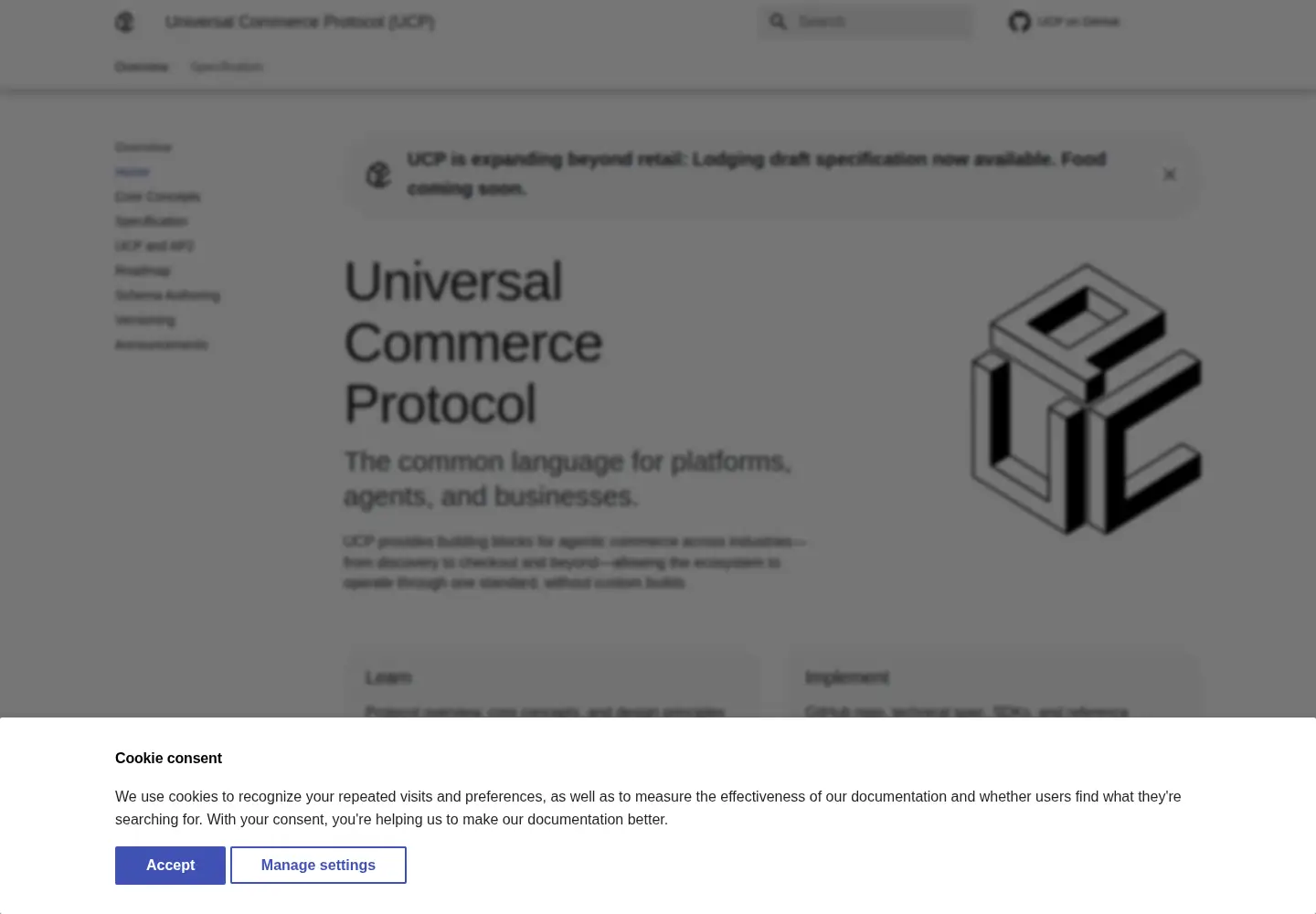 Screenshot of ucp.dev