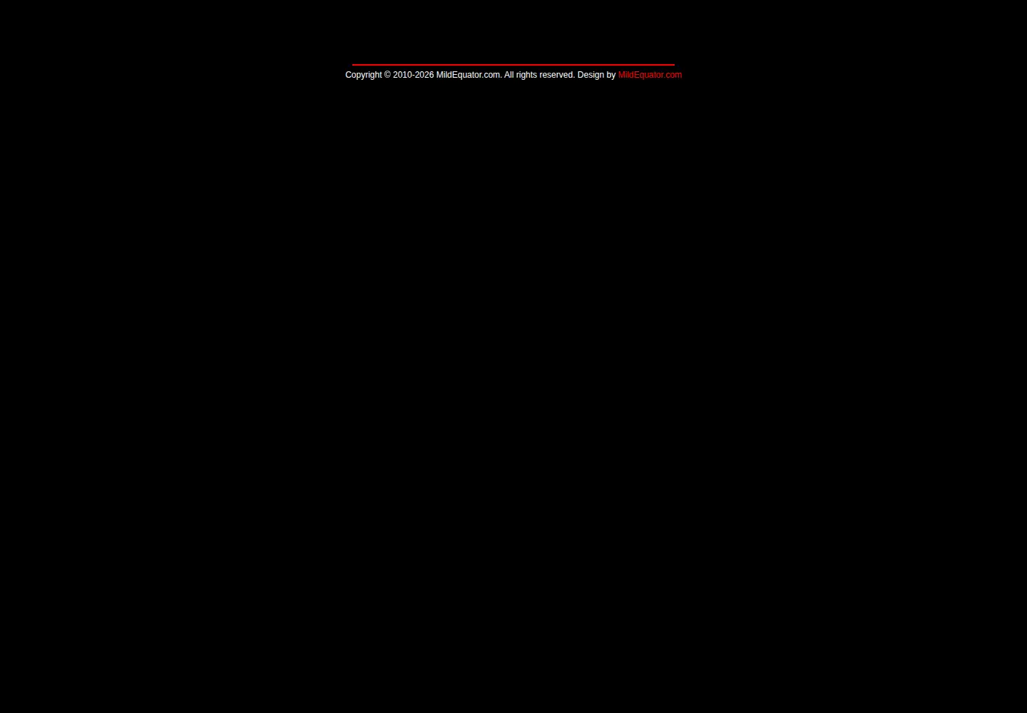Screenshot of mildequator.com