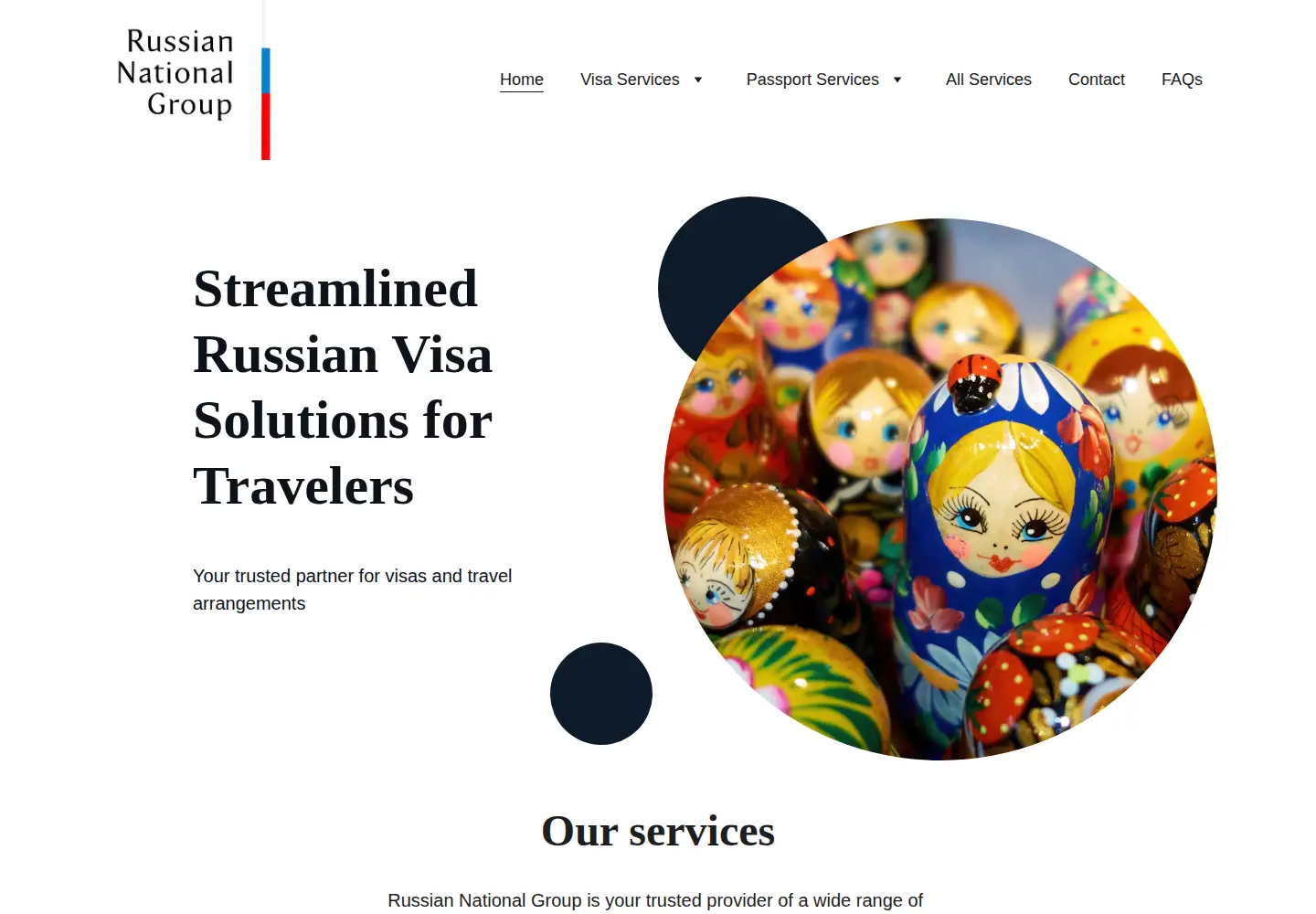 Captured homepage of russia-travel.com in the current scan