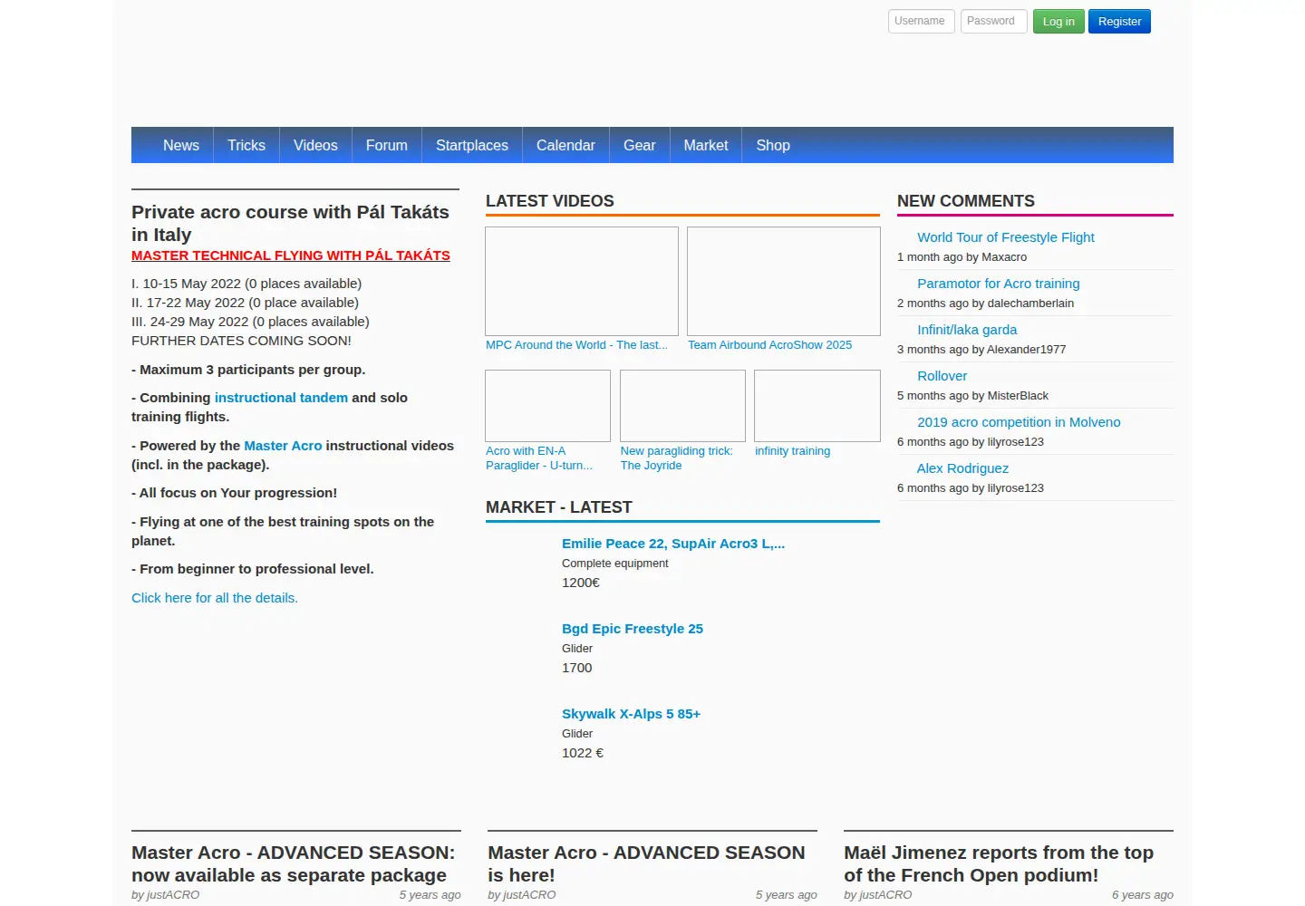 Screenshot of justacro.com