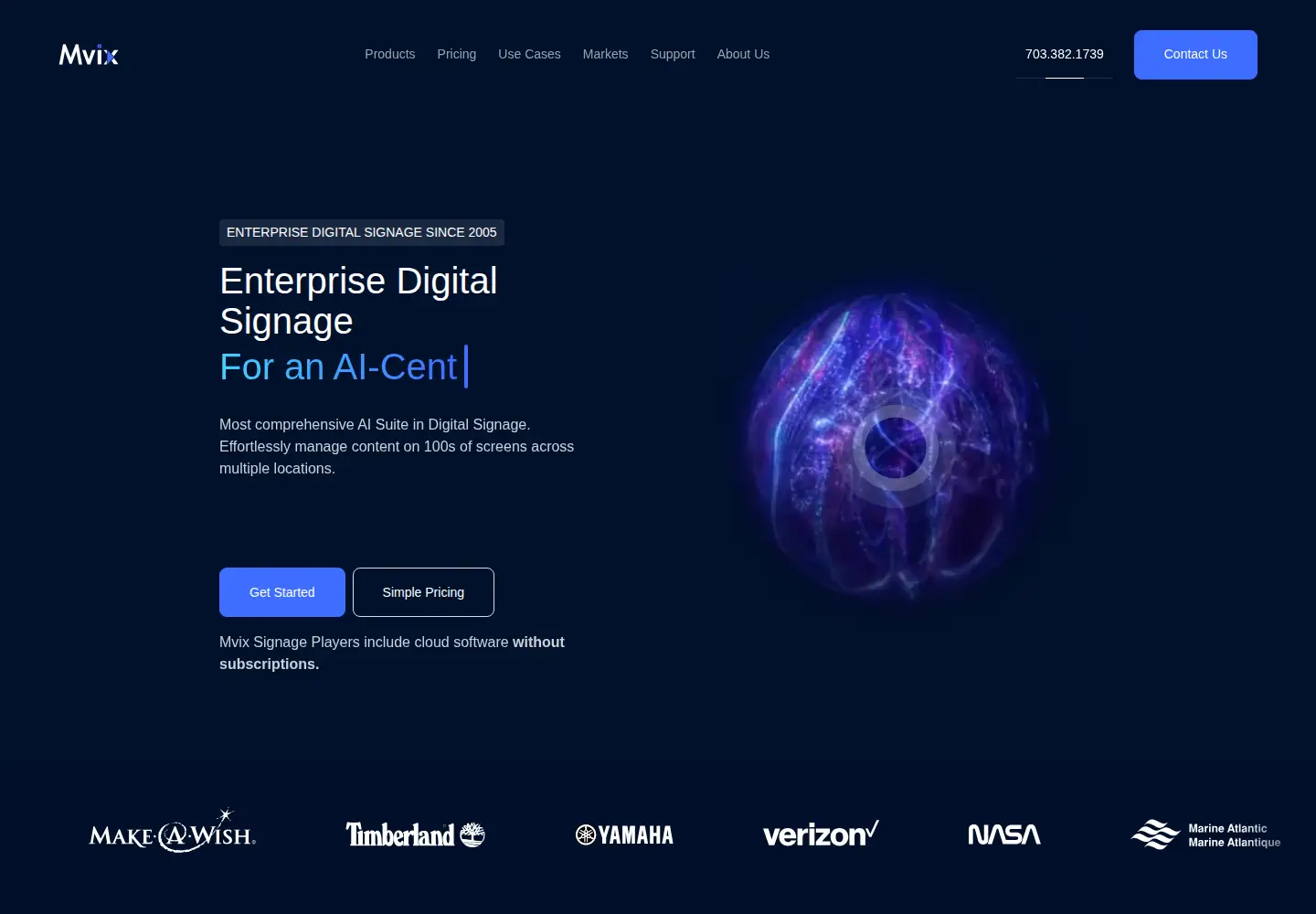 Screenshot of mvix.com