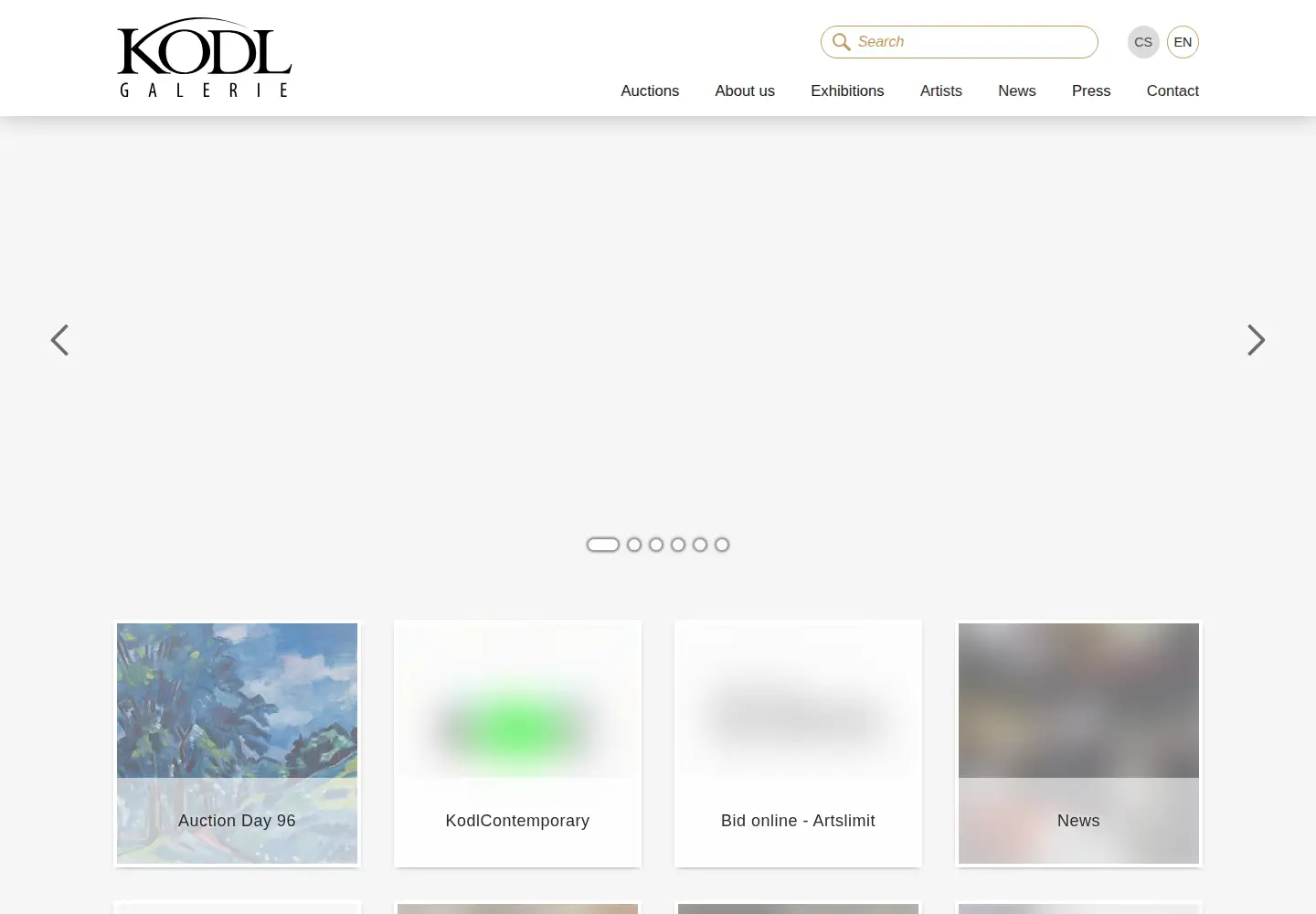 Screenshot of galeriekodl.cz