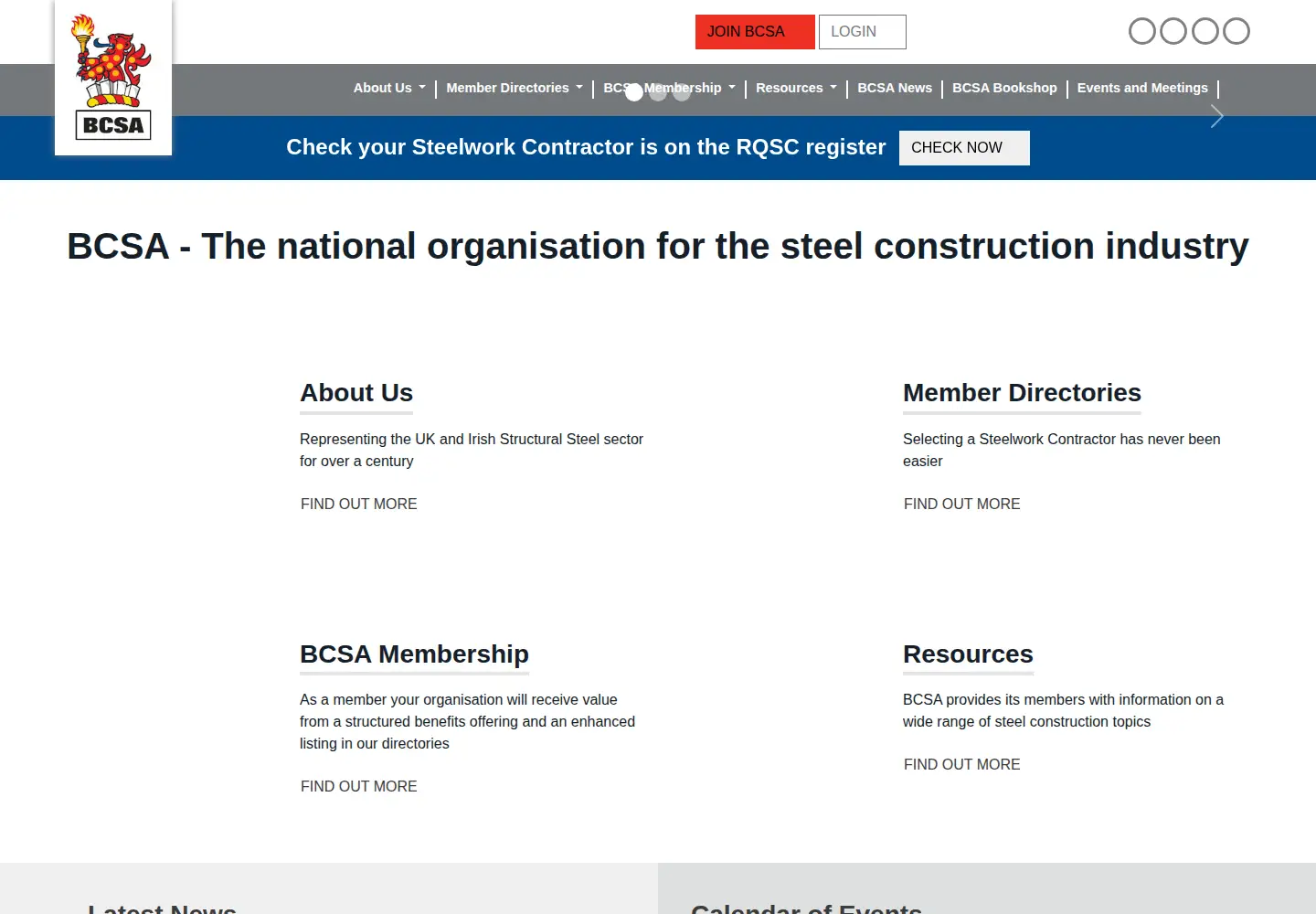 Screenshot of steelconstruction.org