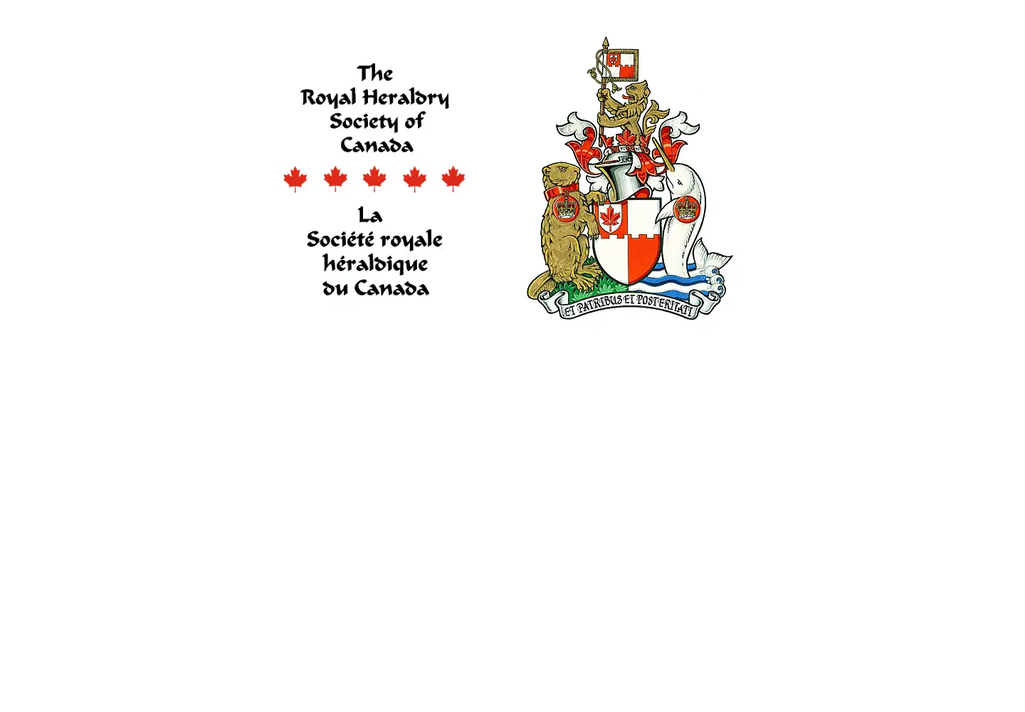 Screenshot of heraldry.ca