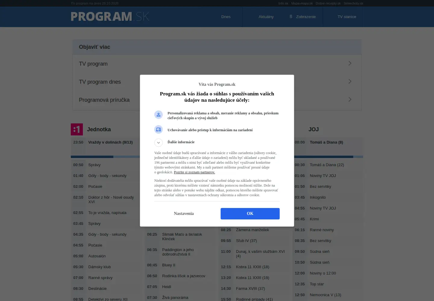 Screenshot of program.sk