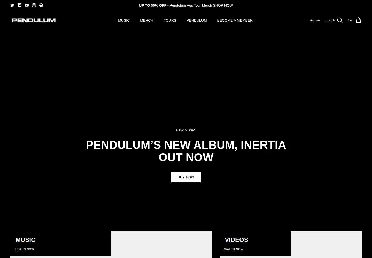 Screenshot of pendulum.com