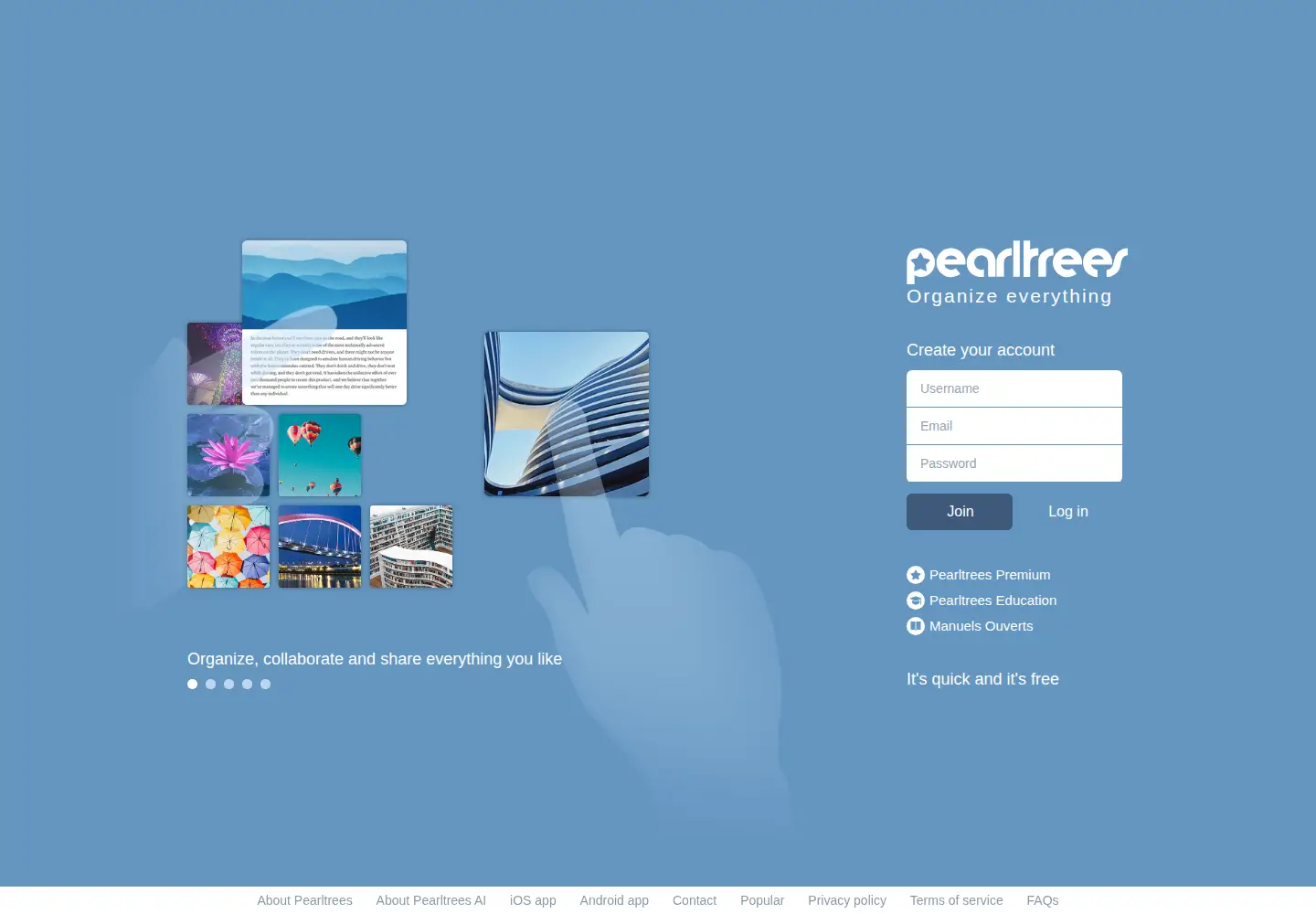 Screenshot of pear.ly
