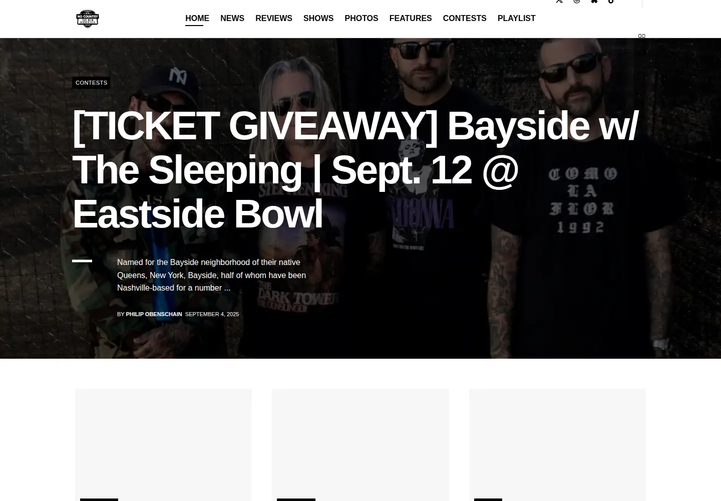 Screenshot of nocountryfornewnashville.com