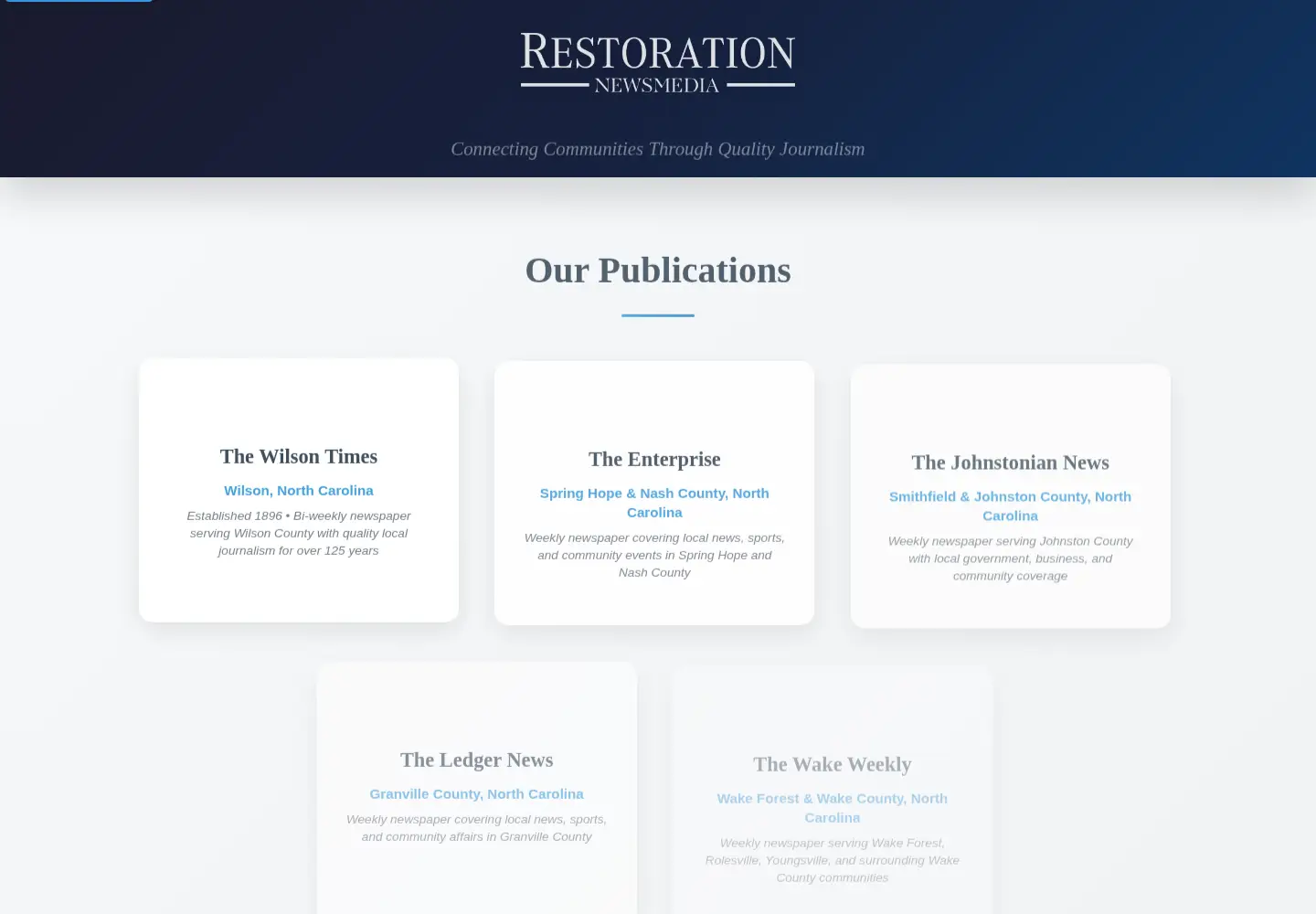 Screenshot of restorationnewsmedia.com