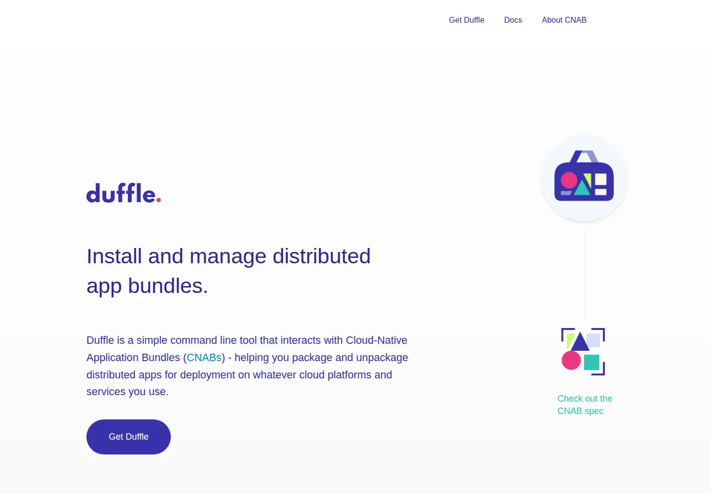 Screenshot of duffle.sh