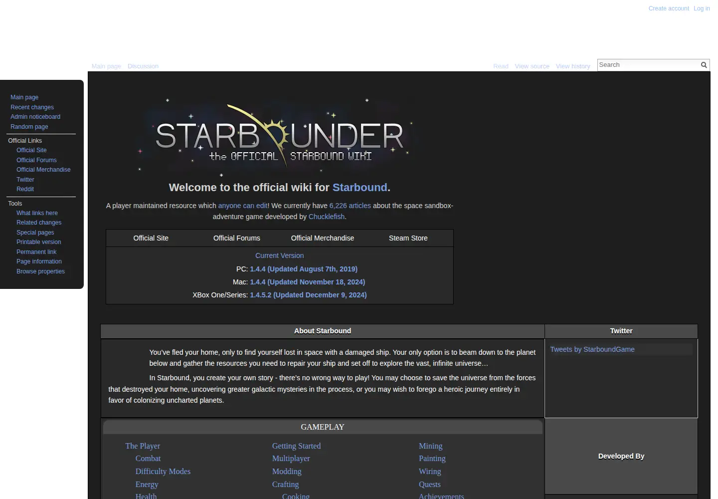 Screenshot of starbounder.org