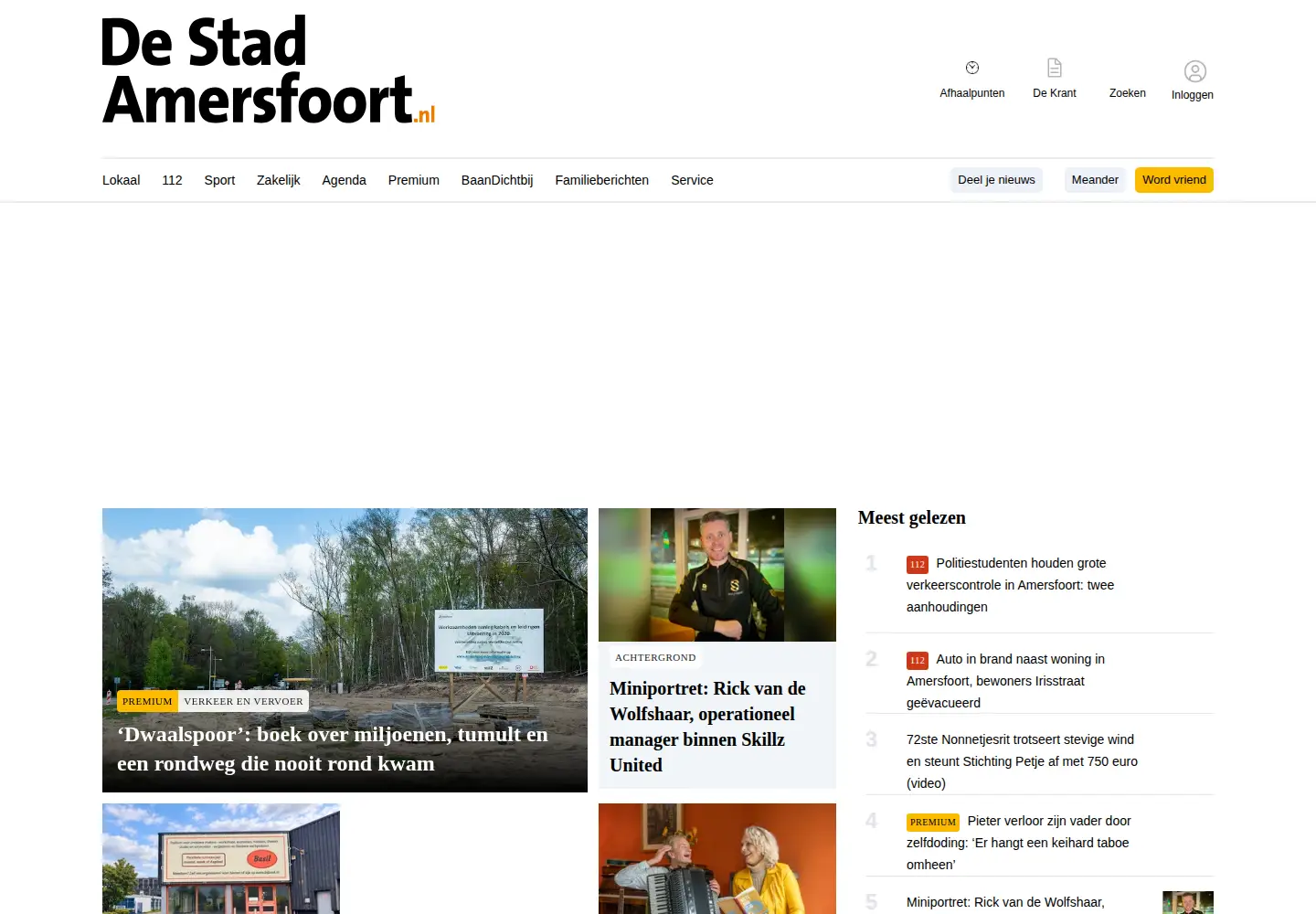 Screenshot of destadamersfoort.nl