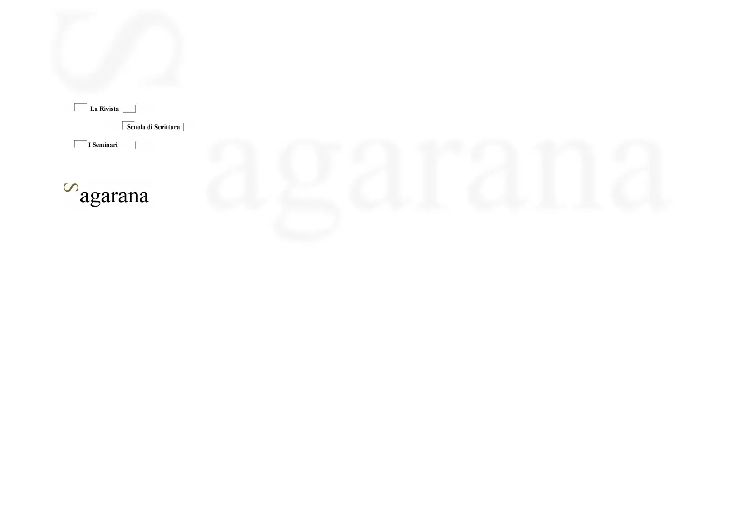 Captured homepage of sagarana.it in the current scan