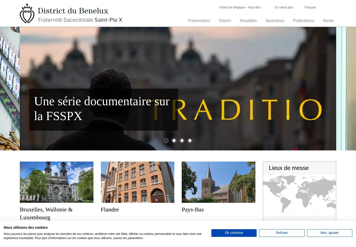 Screenshot of fsspx.be