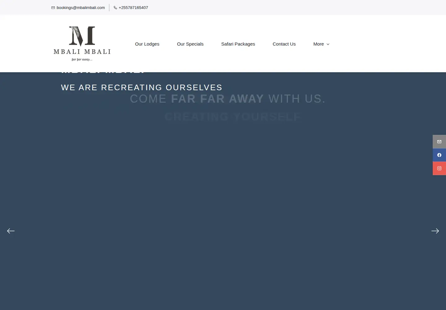 Screenshot of mbalimbali.com