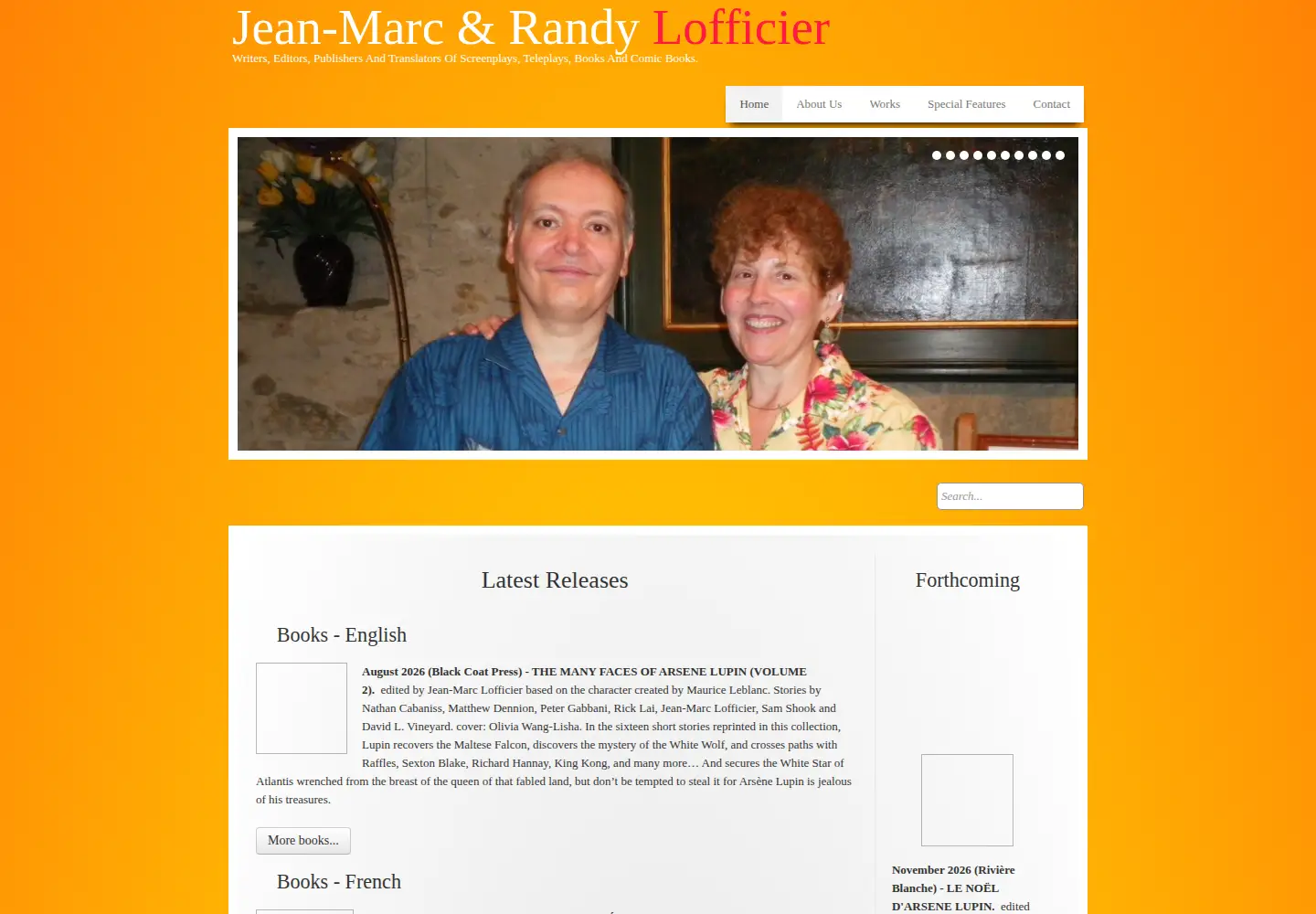 Screenshot of lofficier.com