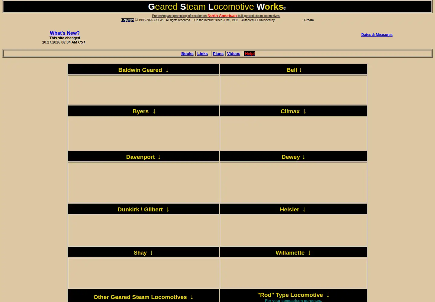 Captured homepage of gearedsteam.com in the current scan