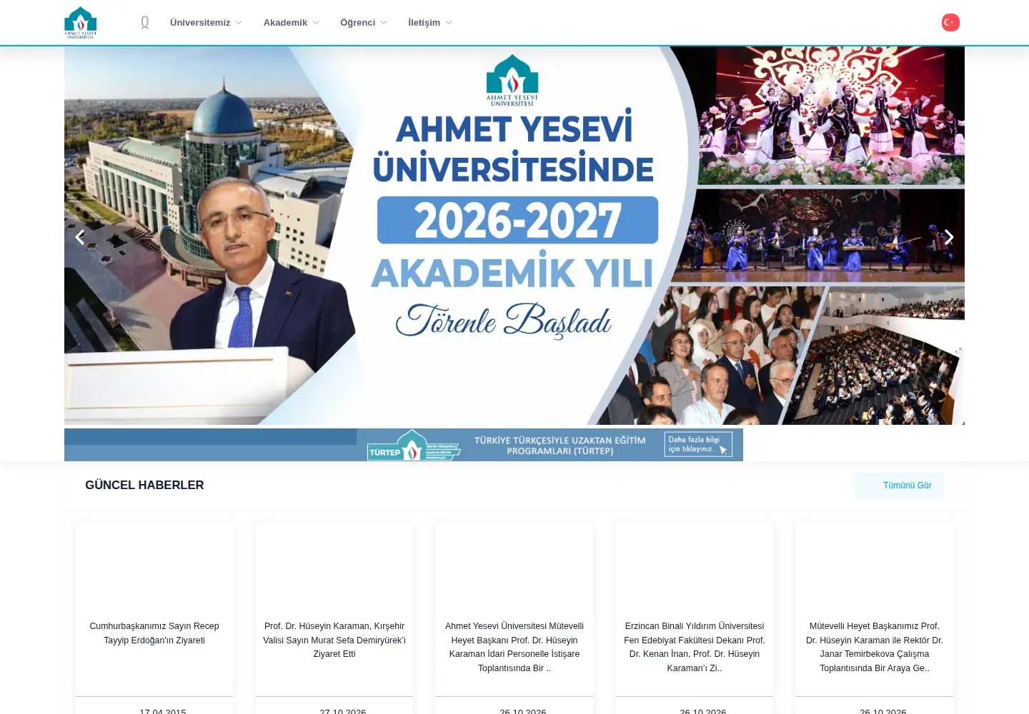 Screenshot of ayu.edu.tr