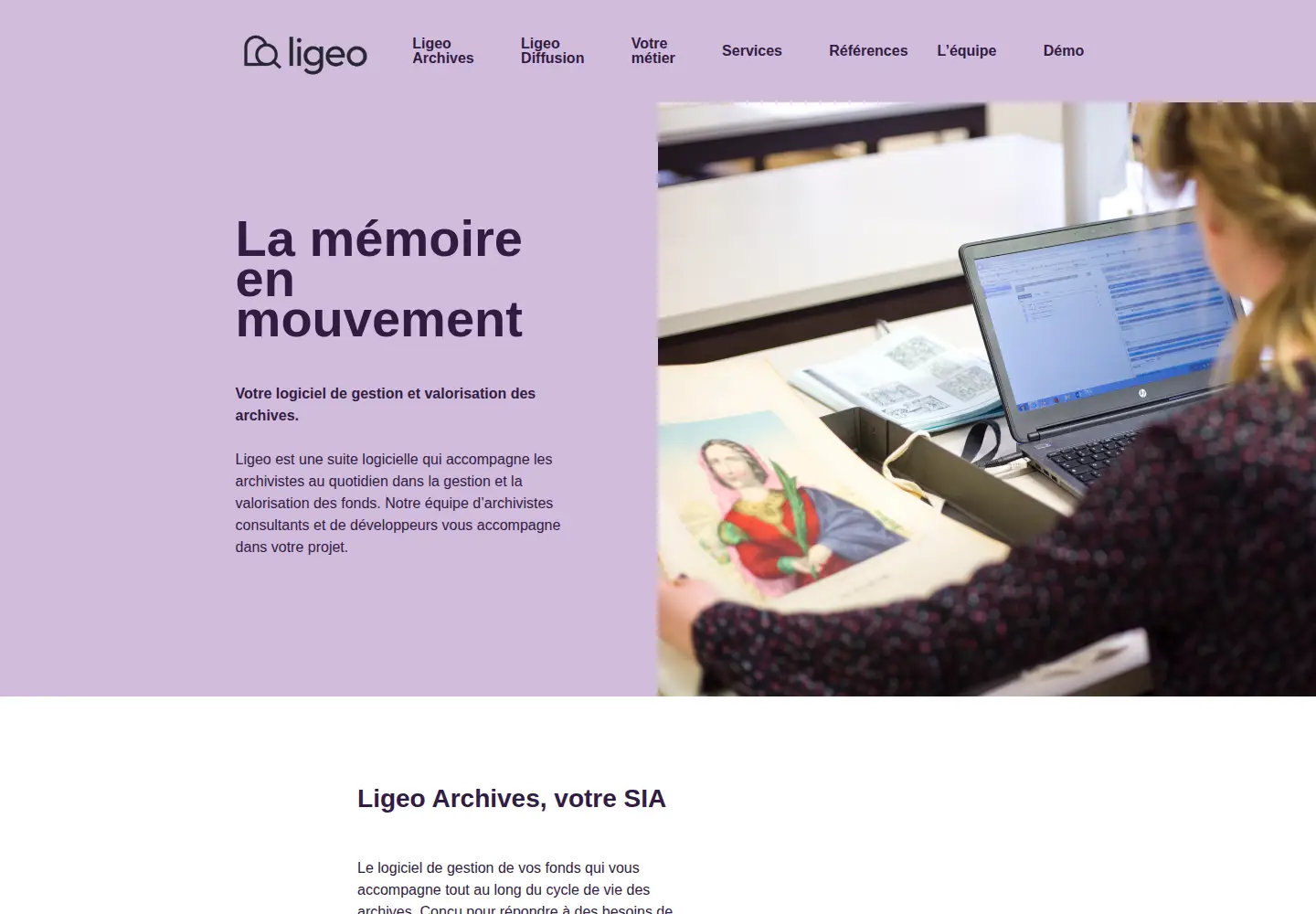 Screenshot of ligeo-archives.com