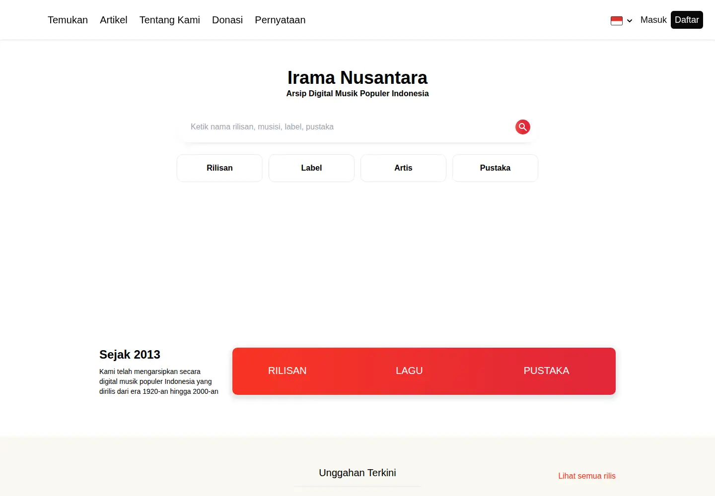 Screenshot of iramanusantara.org