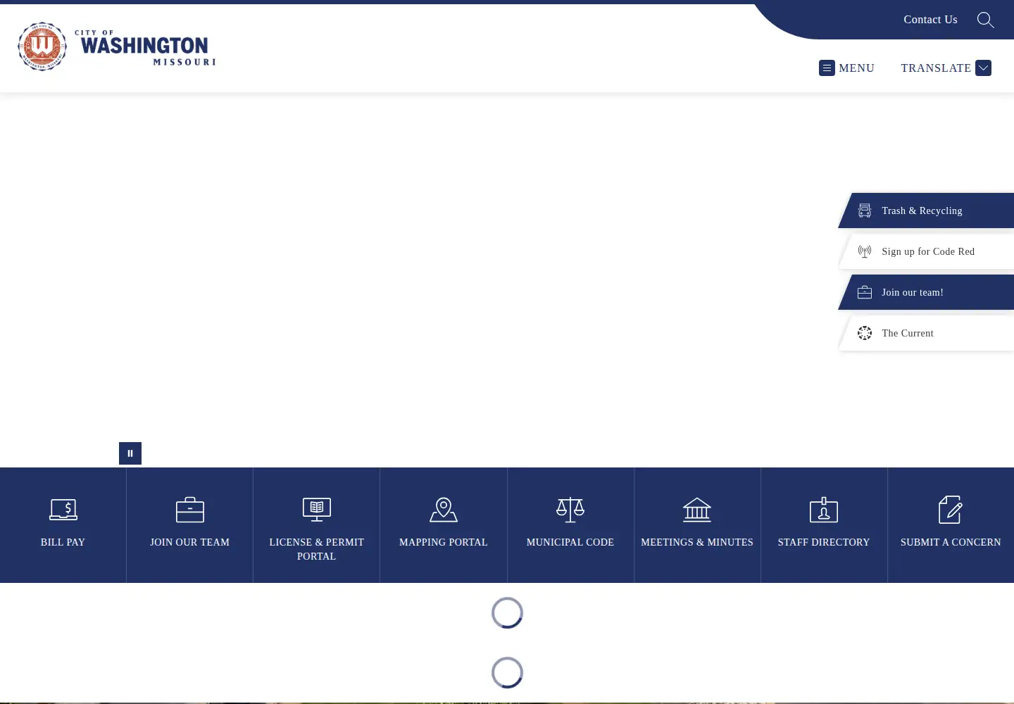 Screenshot of washmo.gov