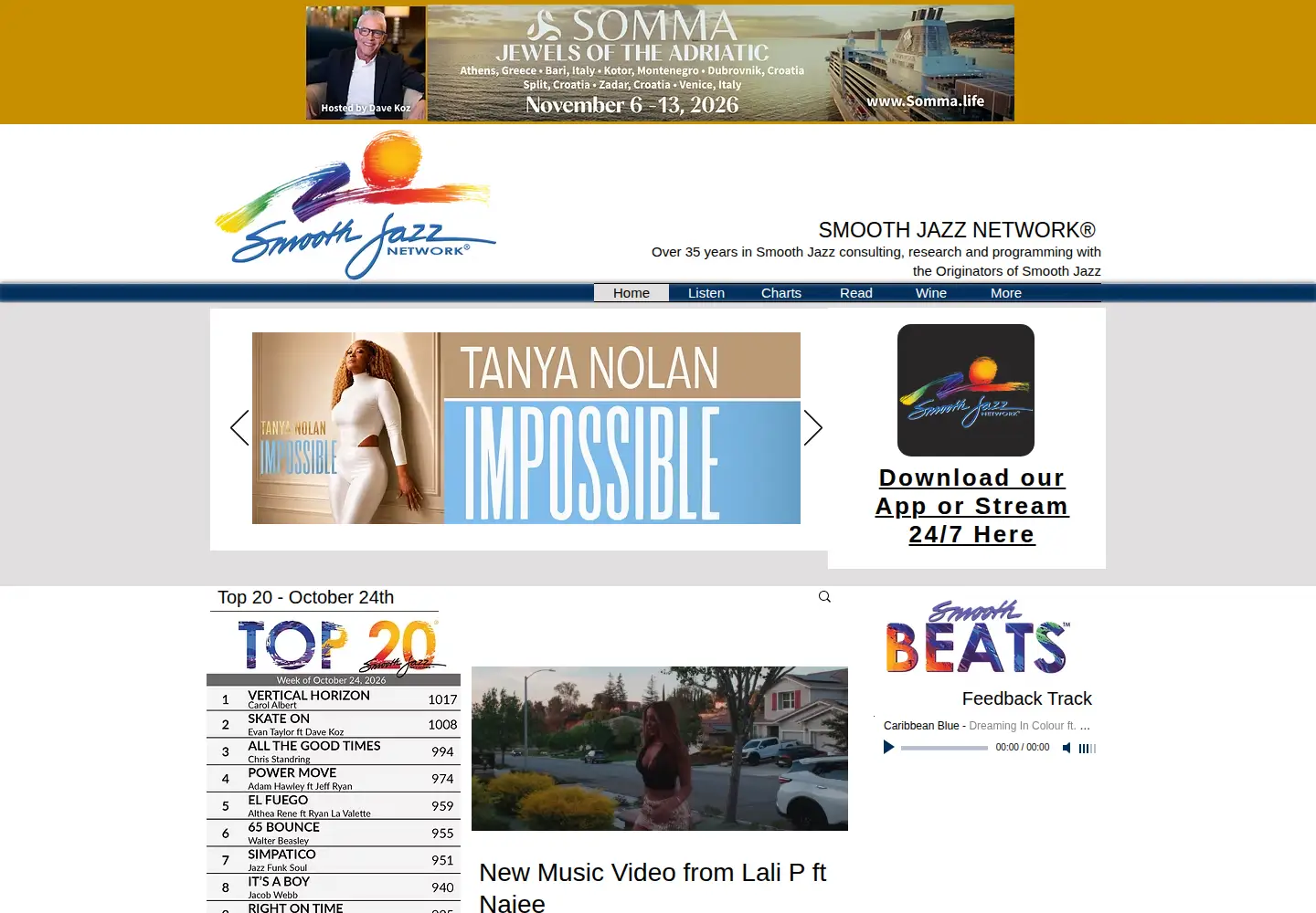 Screenshot of smoothjazznetwork.com