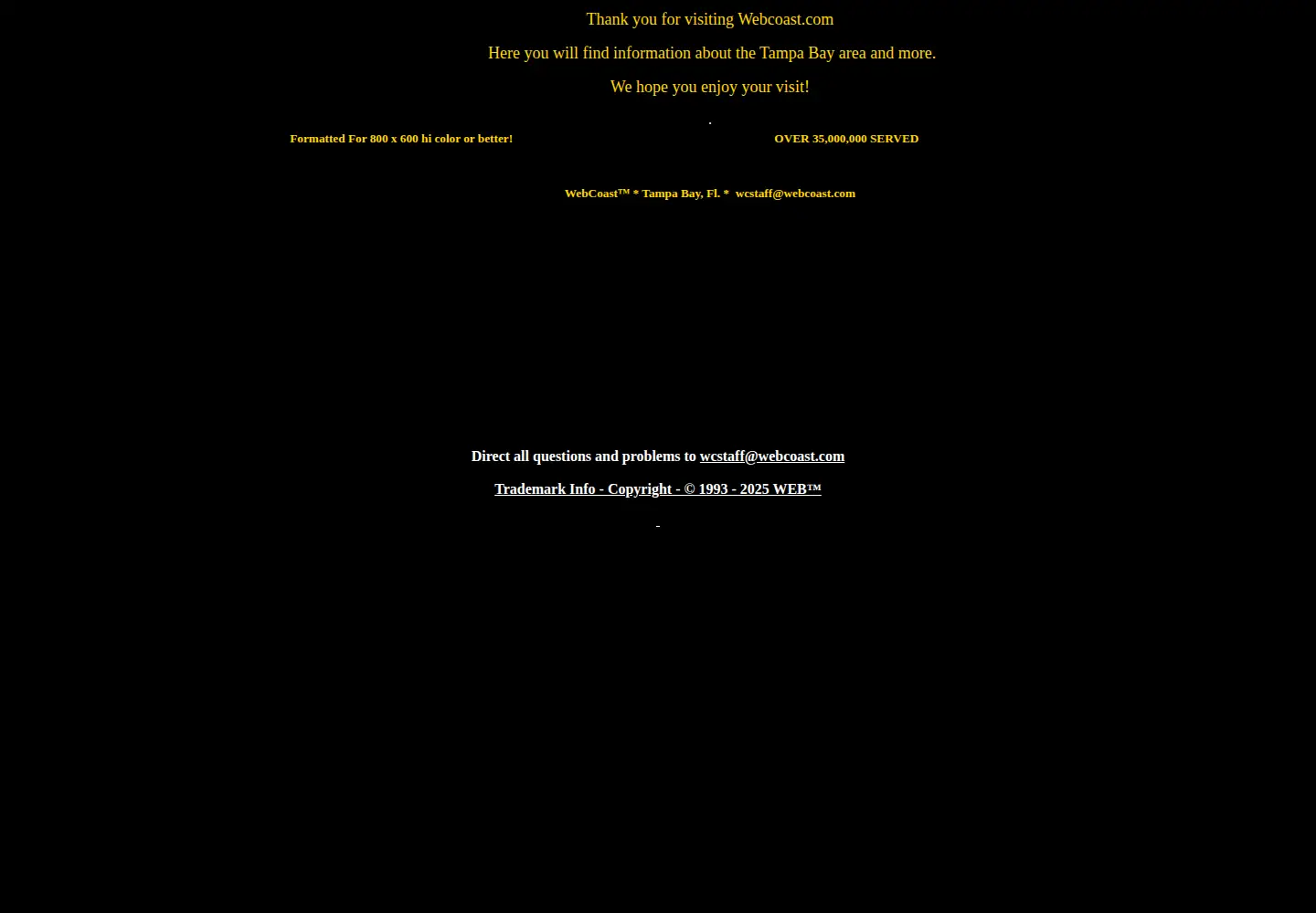 Screenshot of webcoast.com