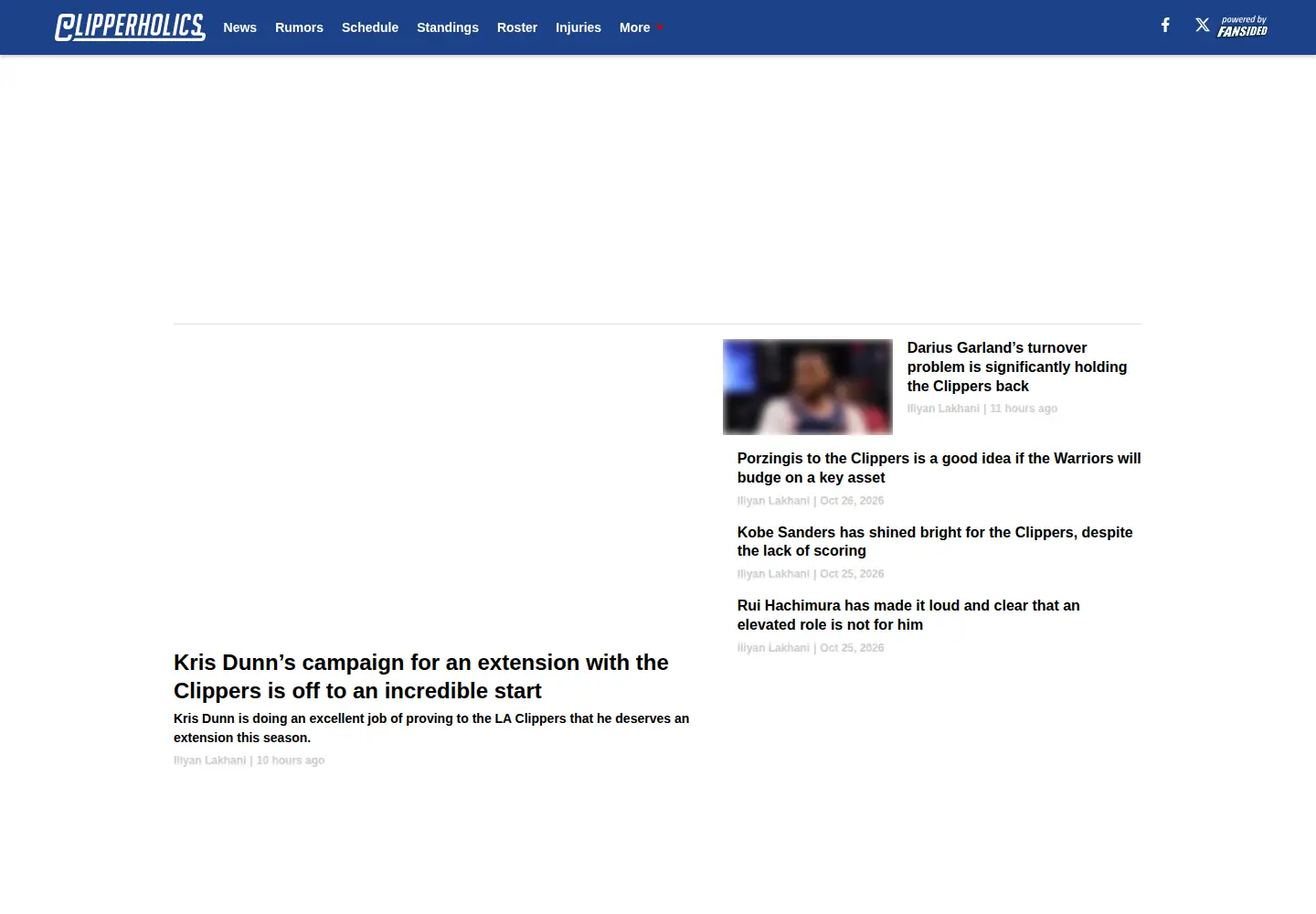 Captured homepage of clipperholics.com in the current scan