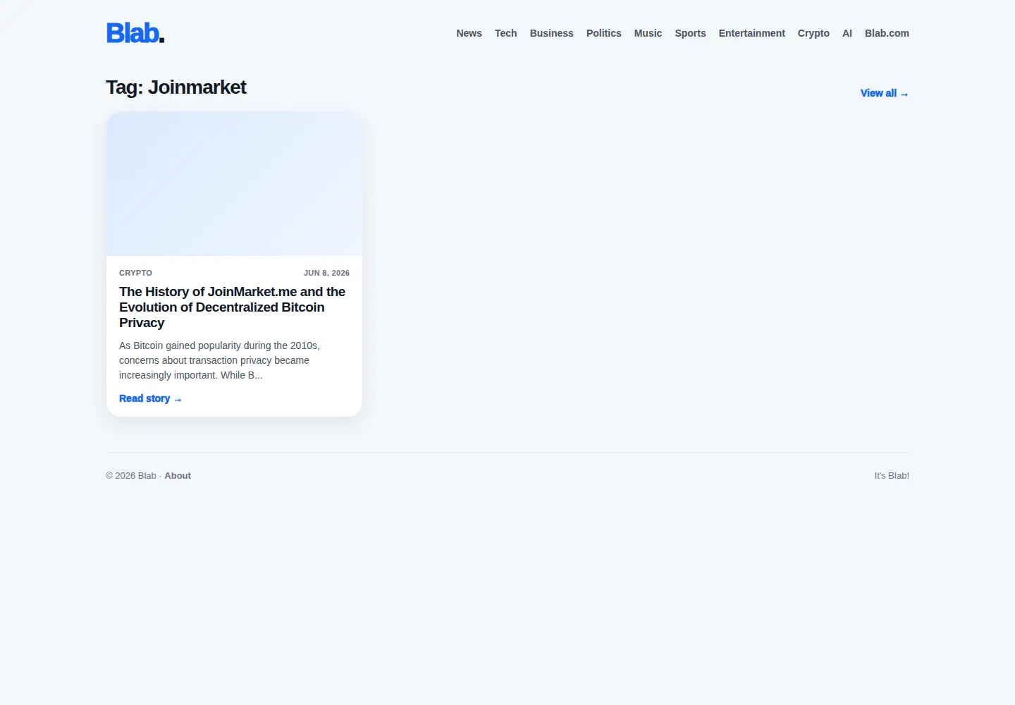 Screenshot of joinmarket.me