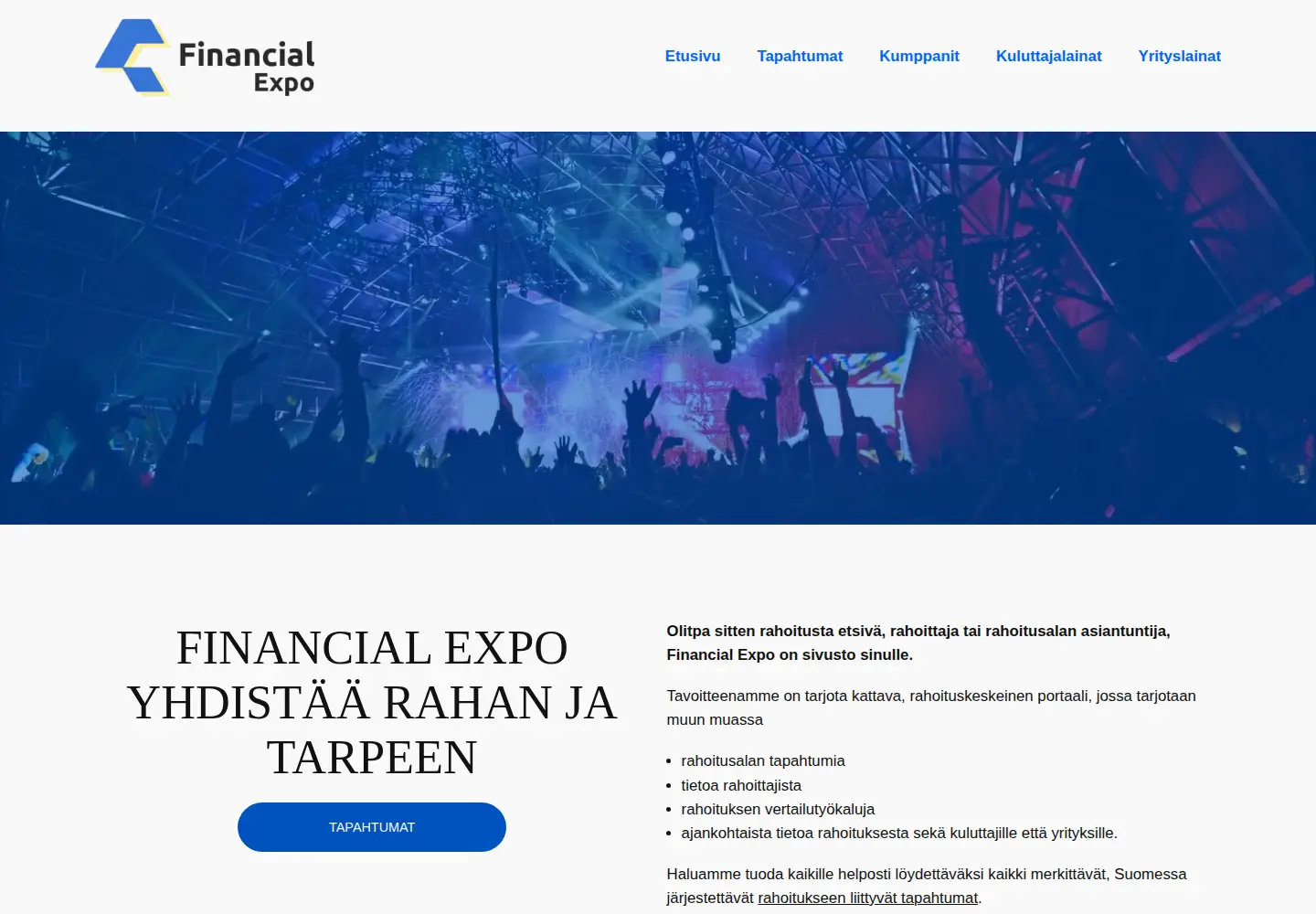 Screenshot of finnexpo.fi