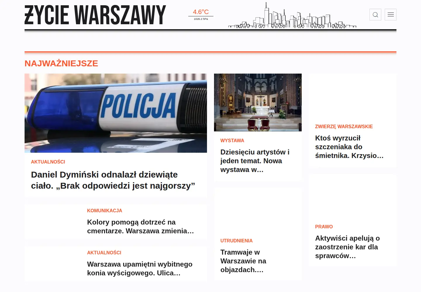 Screenshot of zyciewarszawy.pl