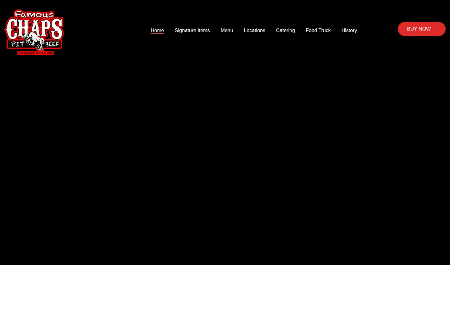 Screenshot of chapspitbeef.com