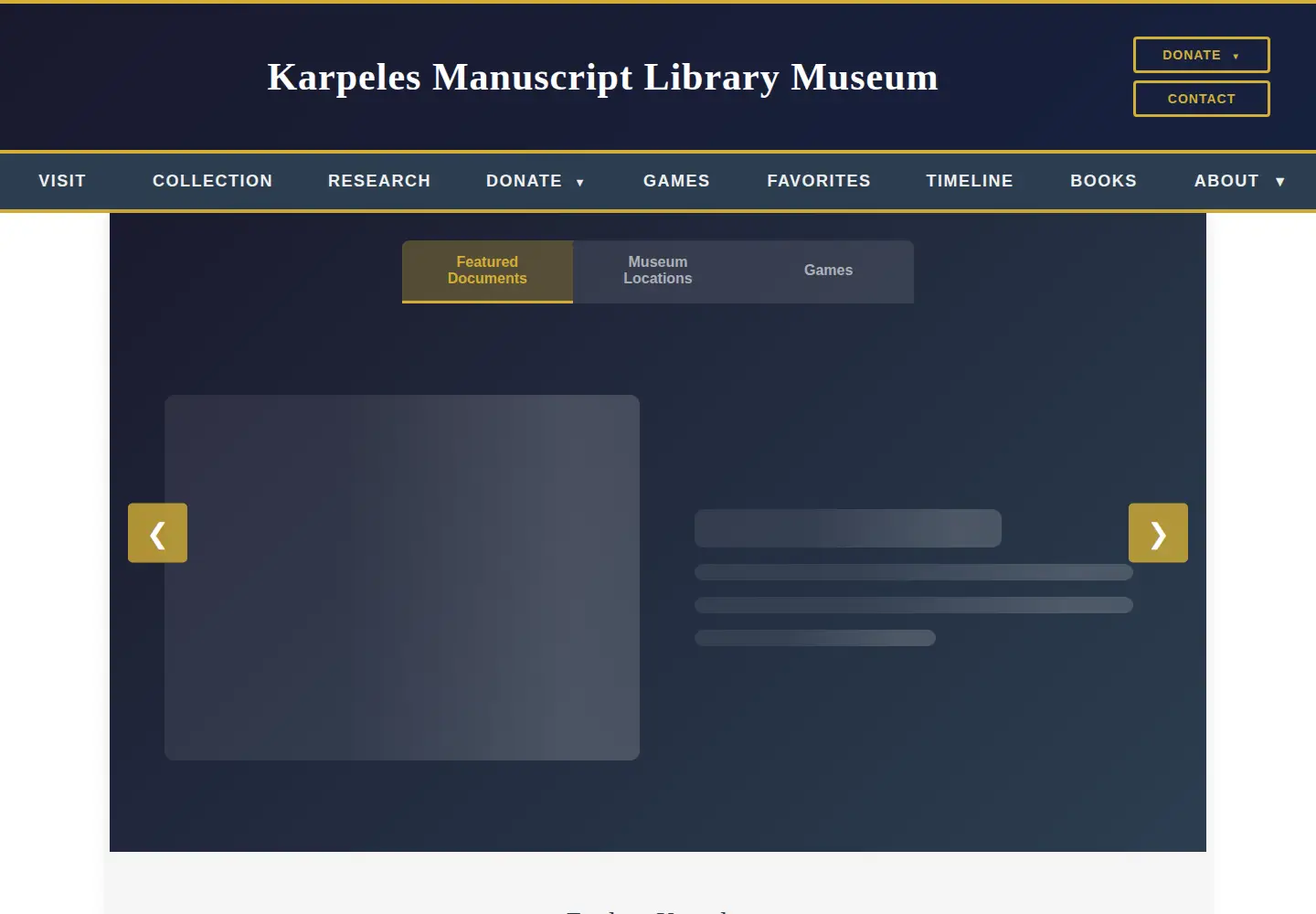 Captured homepage of karpeles.com in the current scan