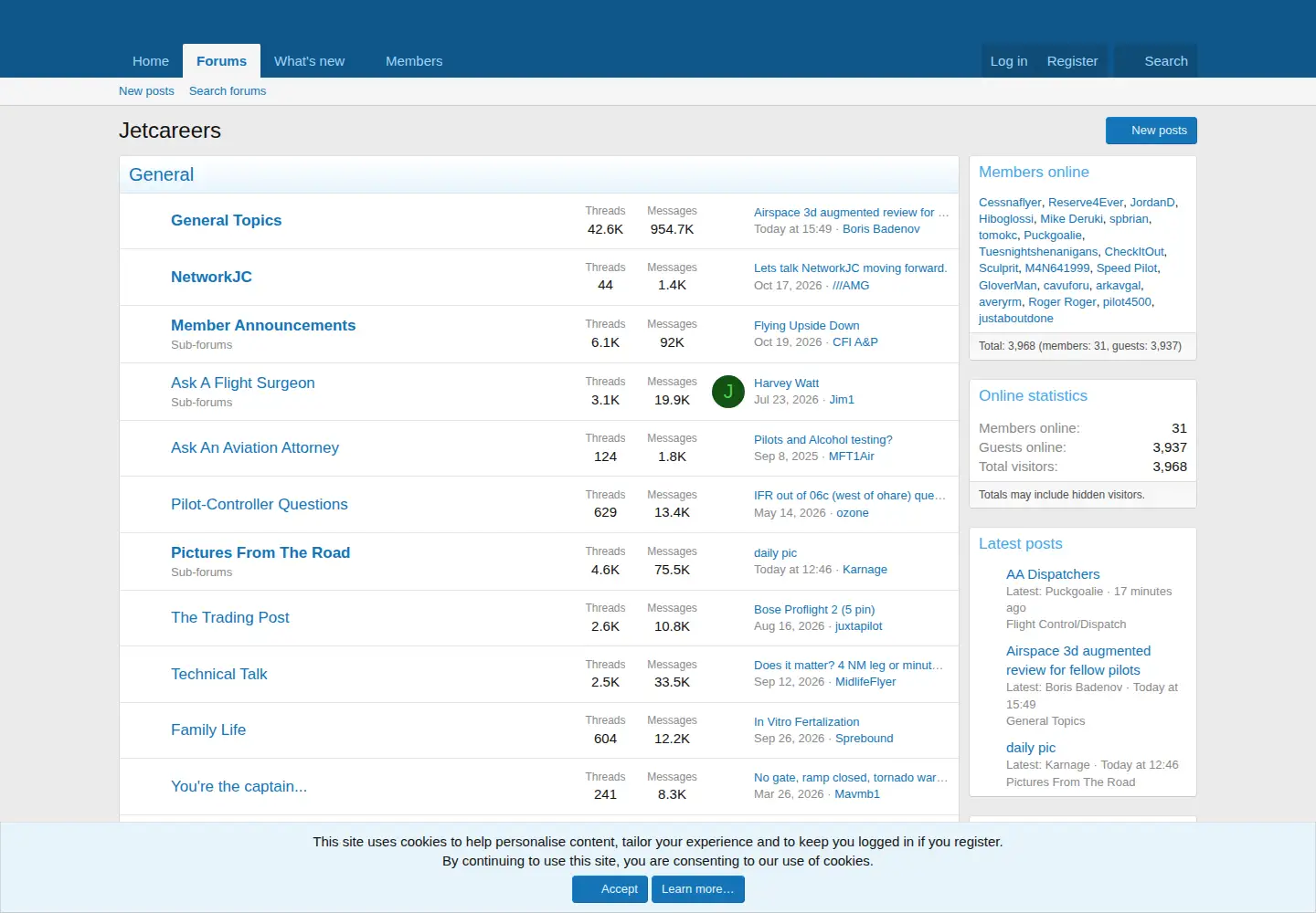 Captured homepage of jetcareers.com in the current scan