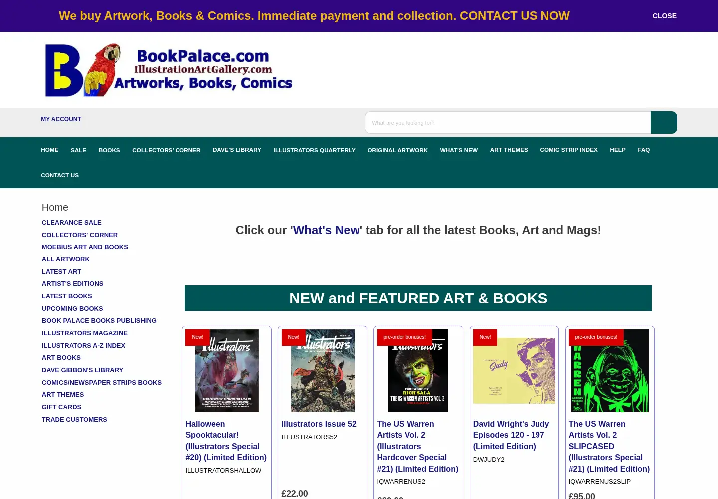Screenshot of illustrationartgallery.com