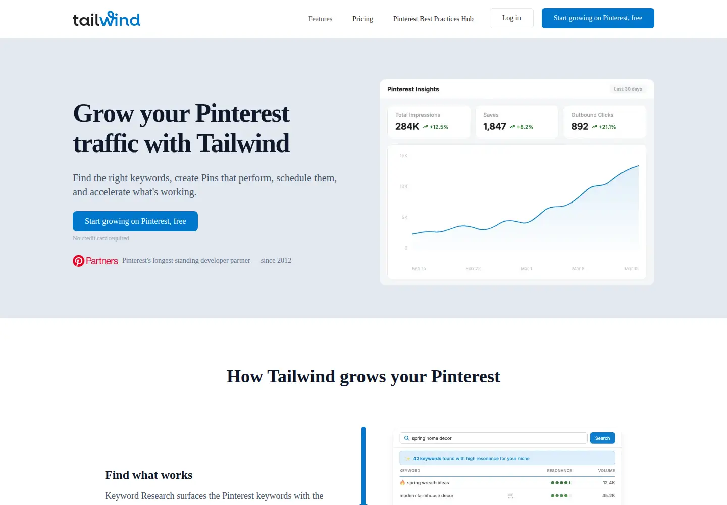 Screenshot of tailwindapp.com