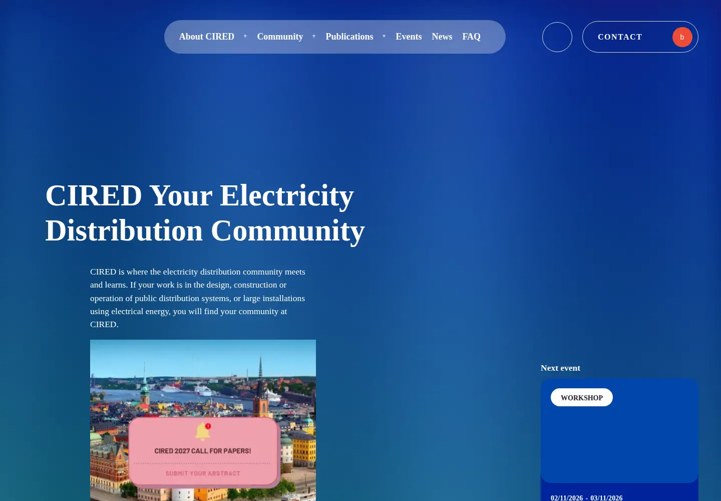 Screenshot of cired.net