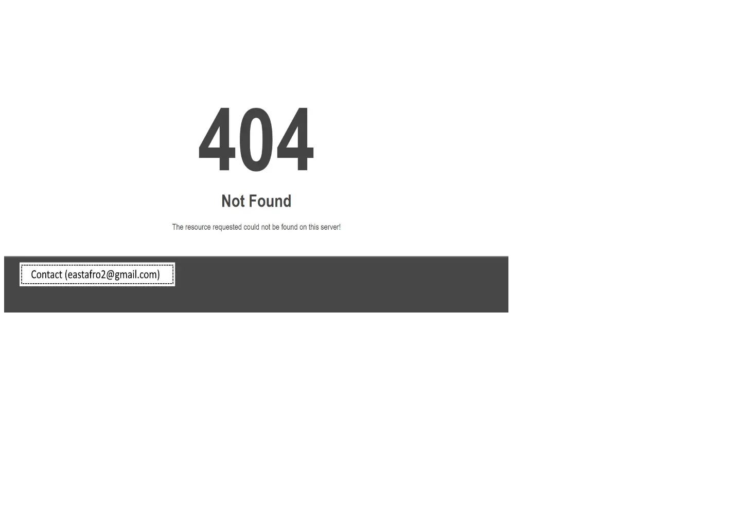 Captured homepage of eastafro.com in the current scan