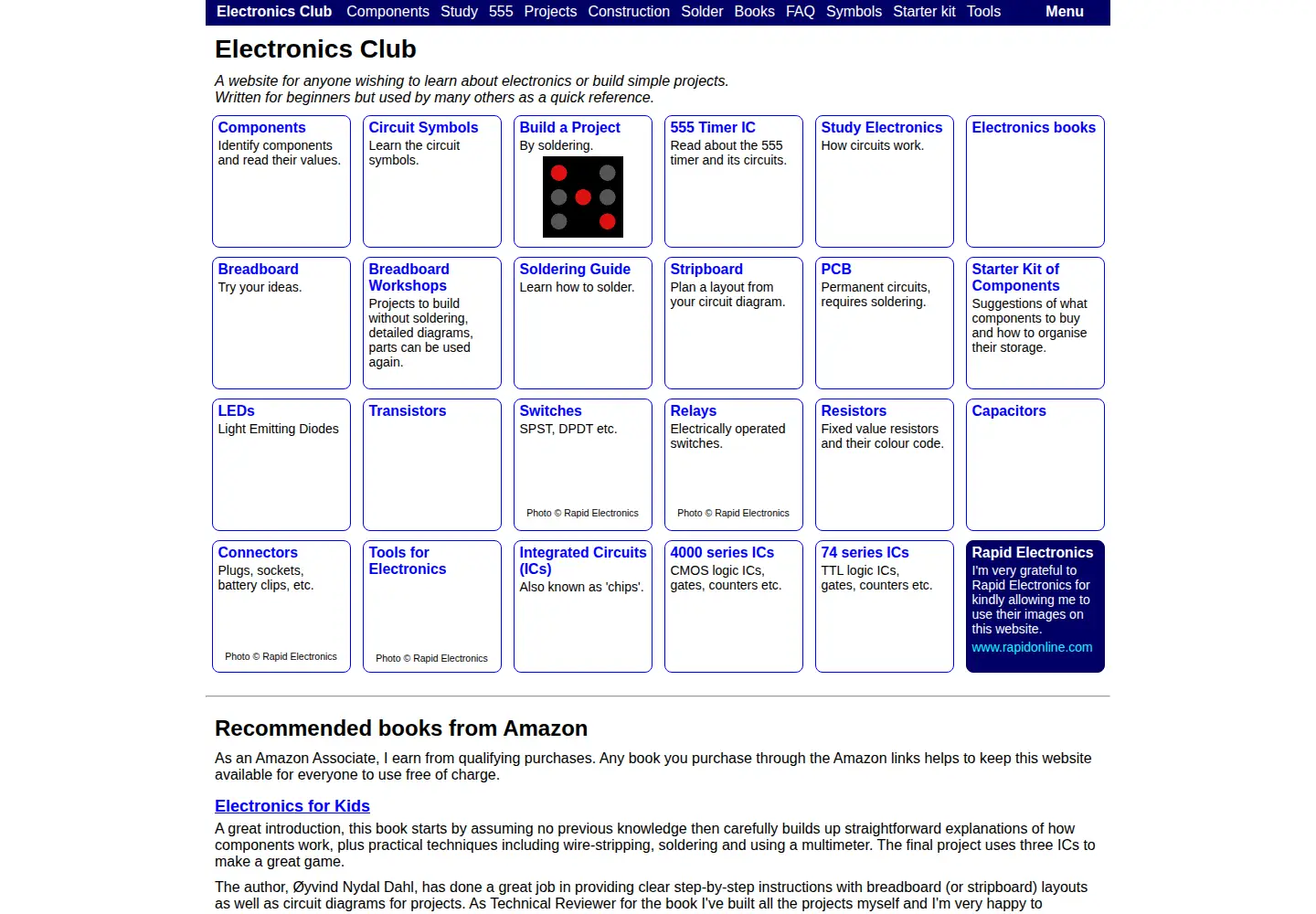 Screenshot of electronicsclub.info
