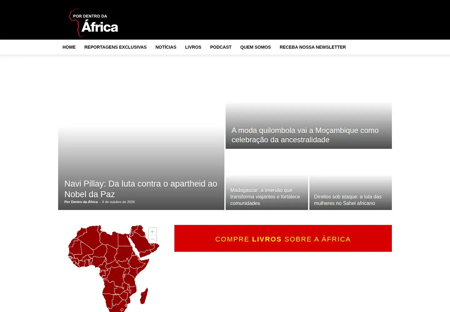 Screenshot of pordentrodaafrica.com