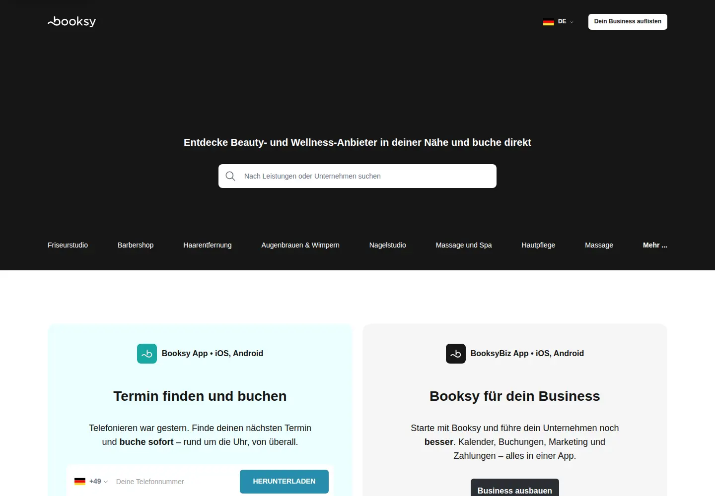 Screenshot of booksy.com
