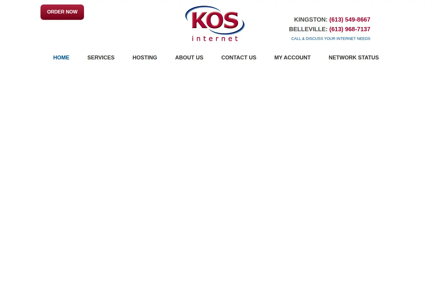 Screenshot of kos.net