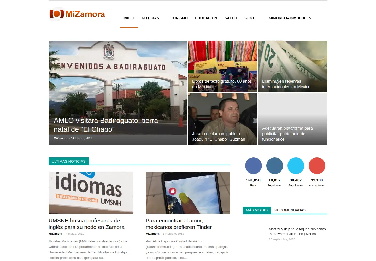 Screenshot of mizamora.net