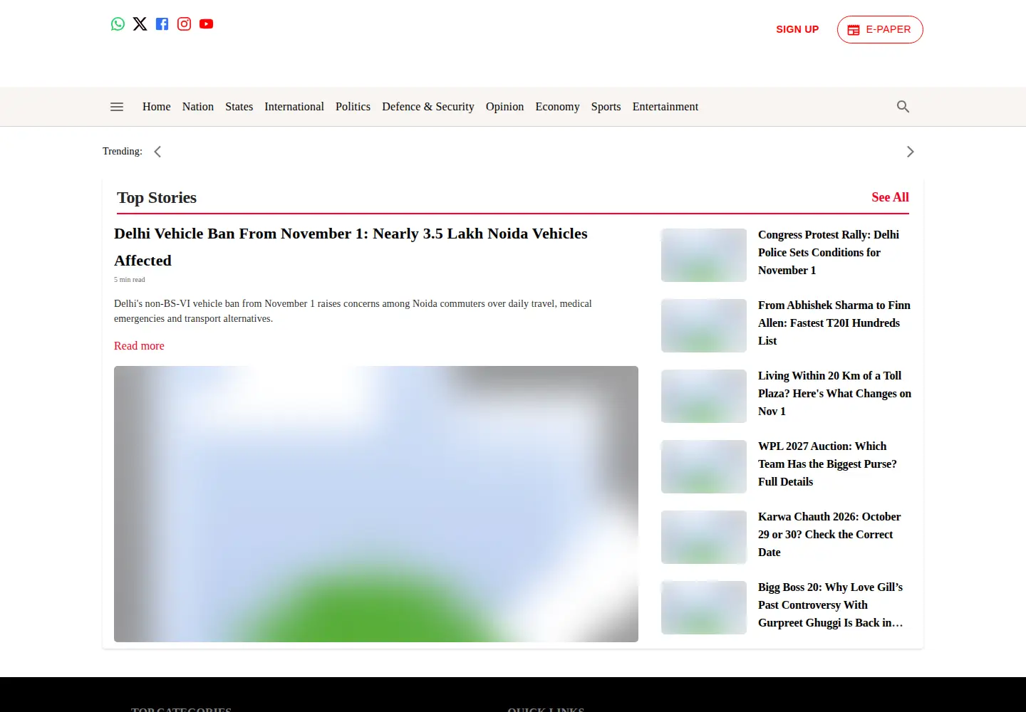Screenshot of newsarenaindia.com