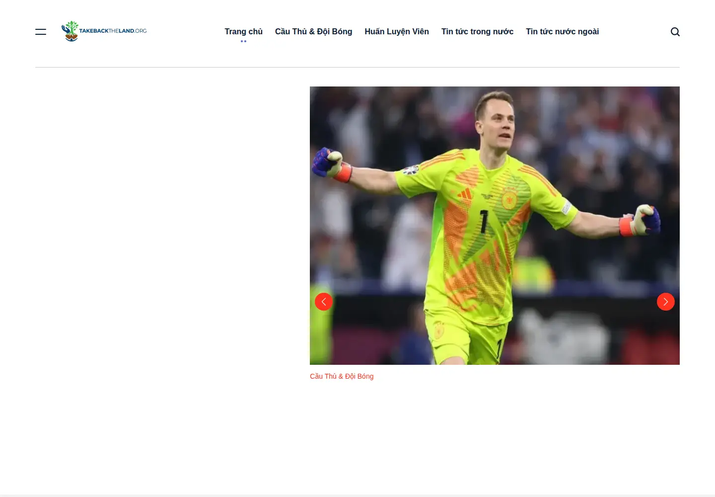 Screenshot of takebacktheland.org